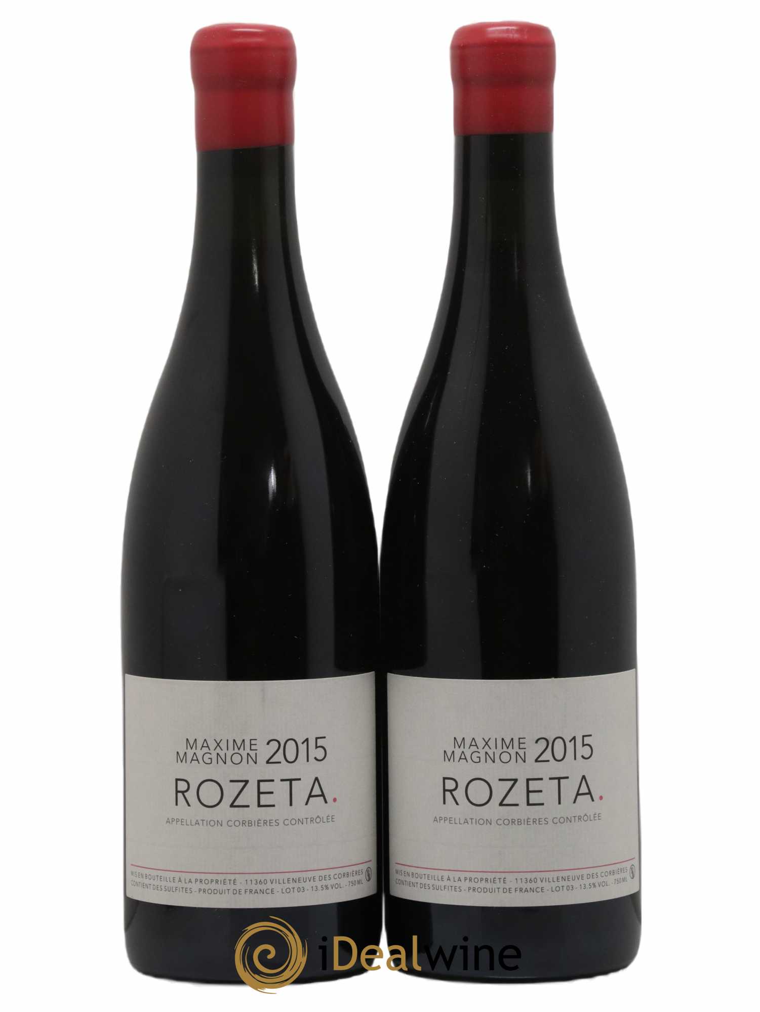Corbières Rozeta Maxime Magnon 2015 - Lot de 2 bouteilles - 0