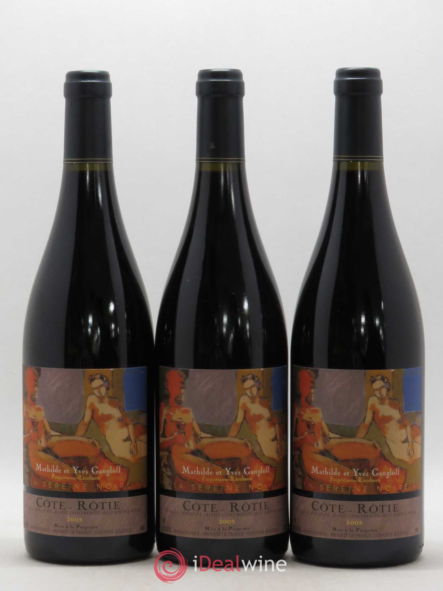Côte-Rôtie La Sereine Noire Gangloff (Domaine) 2005 - Lot de 3 bouteilles - 0