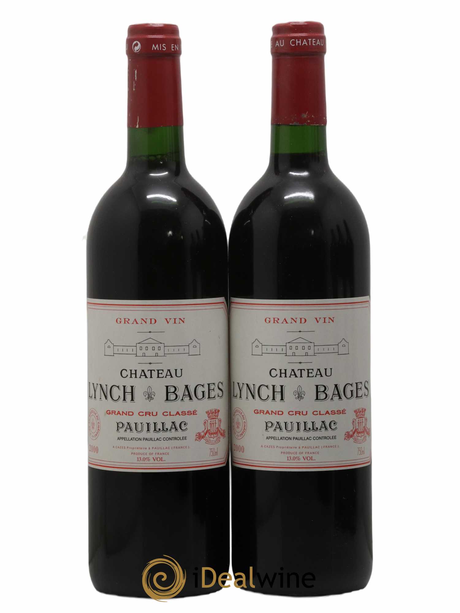 Château Lynch Bages 5ème Grand Cru Classé 2000 - Lot de 2 bouteilles - 0