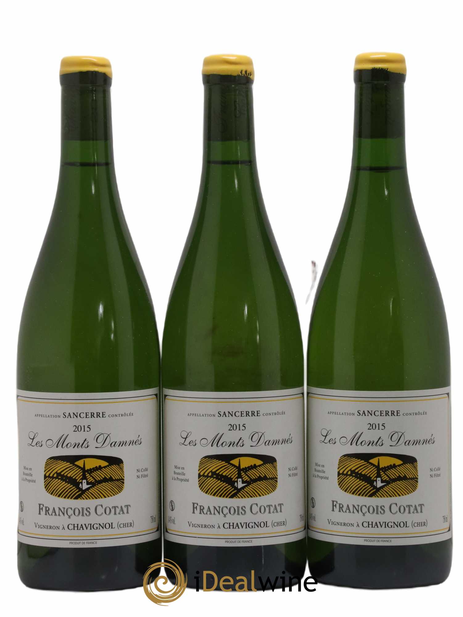 Sancerre Les Monts Damnés François Cotat 2015 - Lot de 3 bouteilles - 0