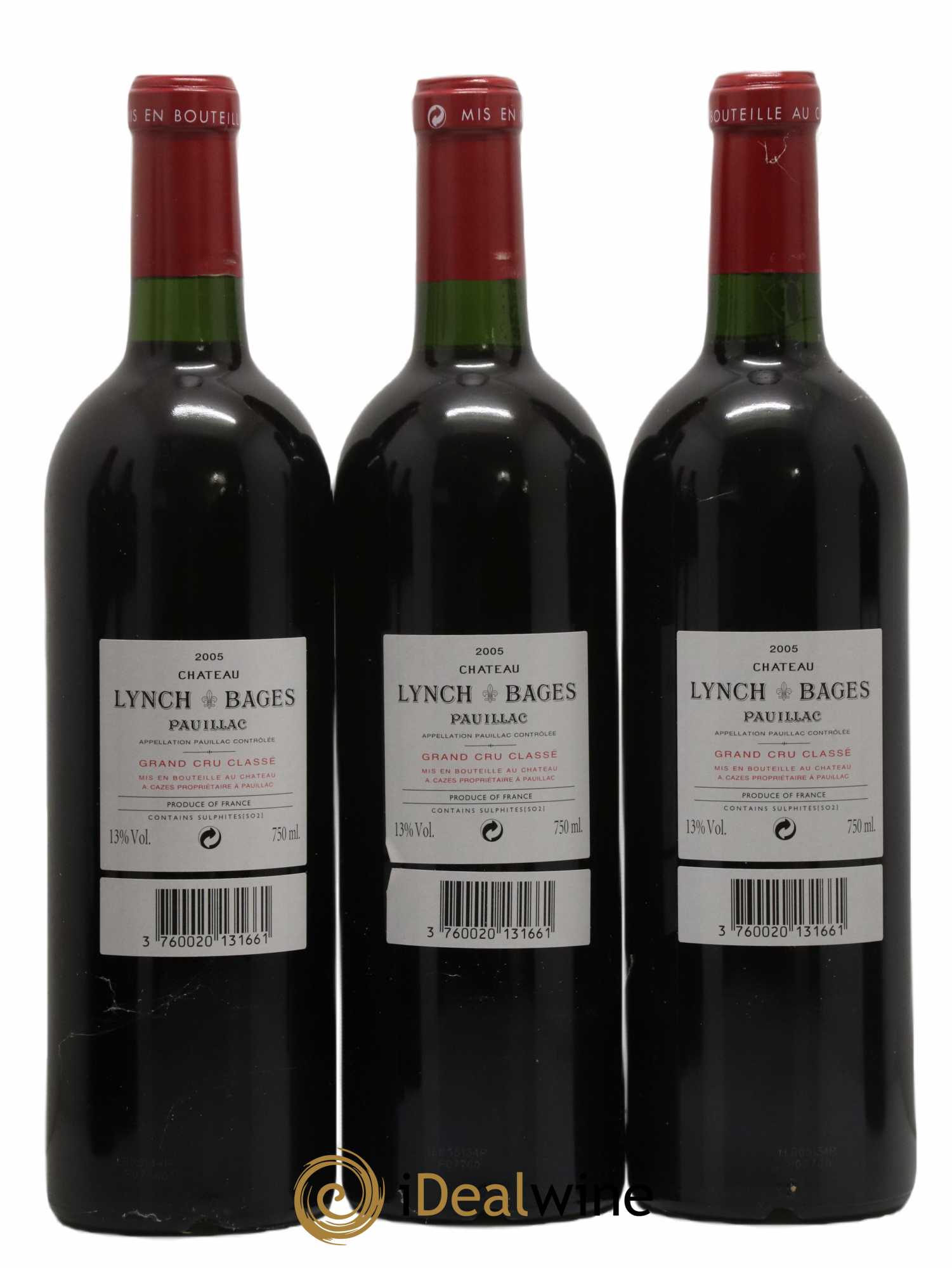 Château Lynch Bages 5ème Grand Cru Classé 2005 - Lot de 12 bouteilles - 6