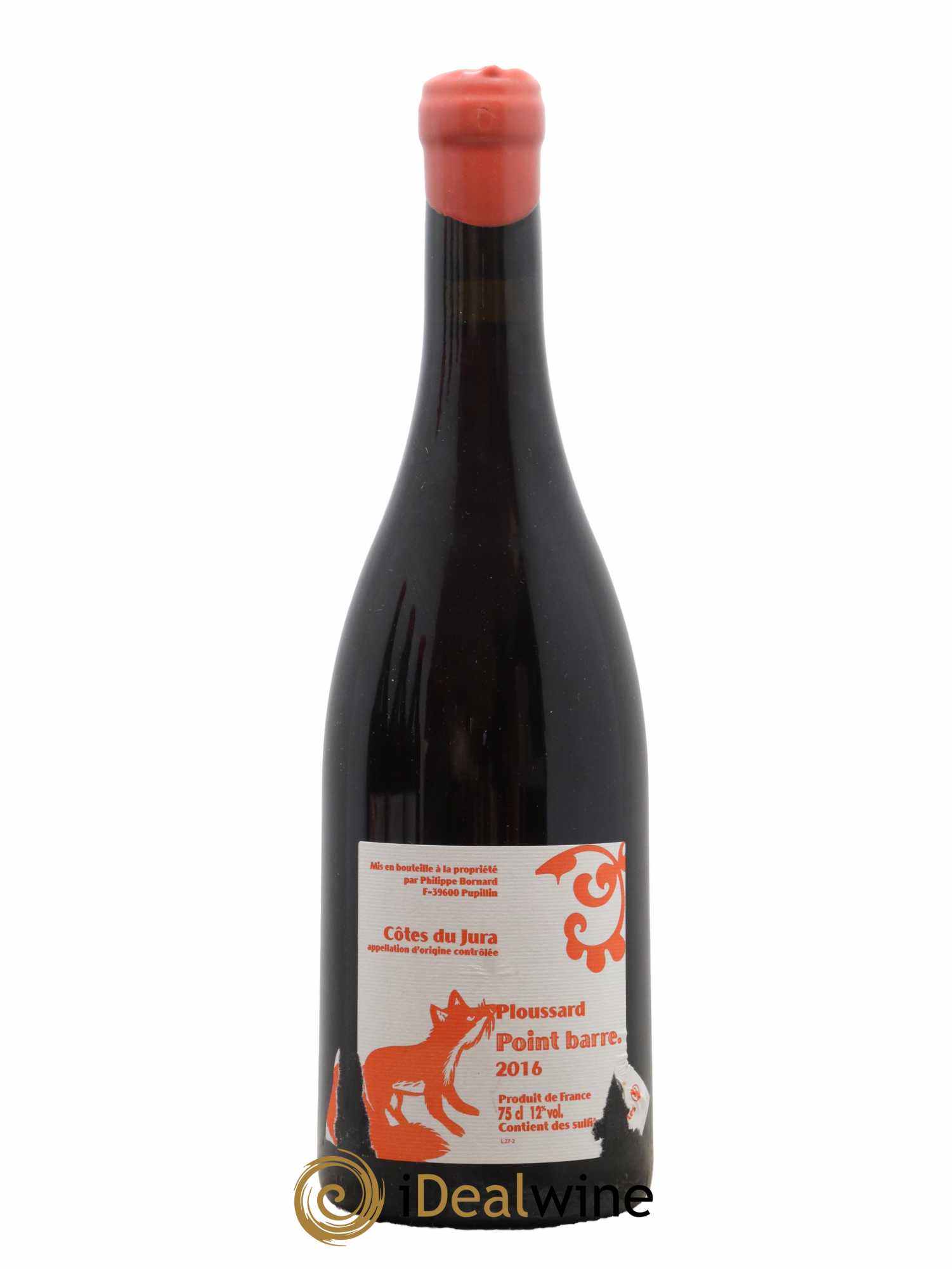Arbois-Pupillin Ploussard Point Barre Bornard 2016 - Lot de 1 bouteille - 0