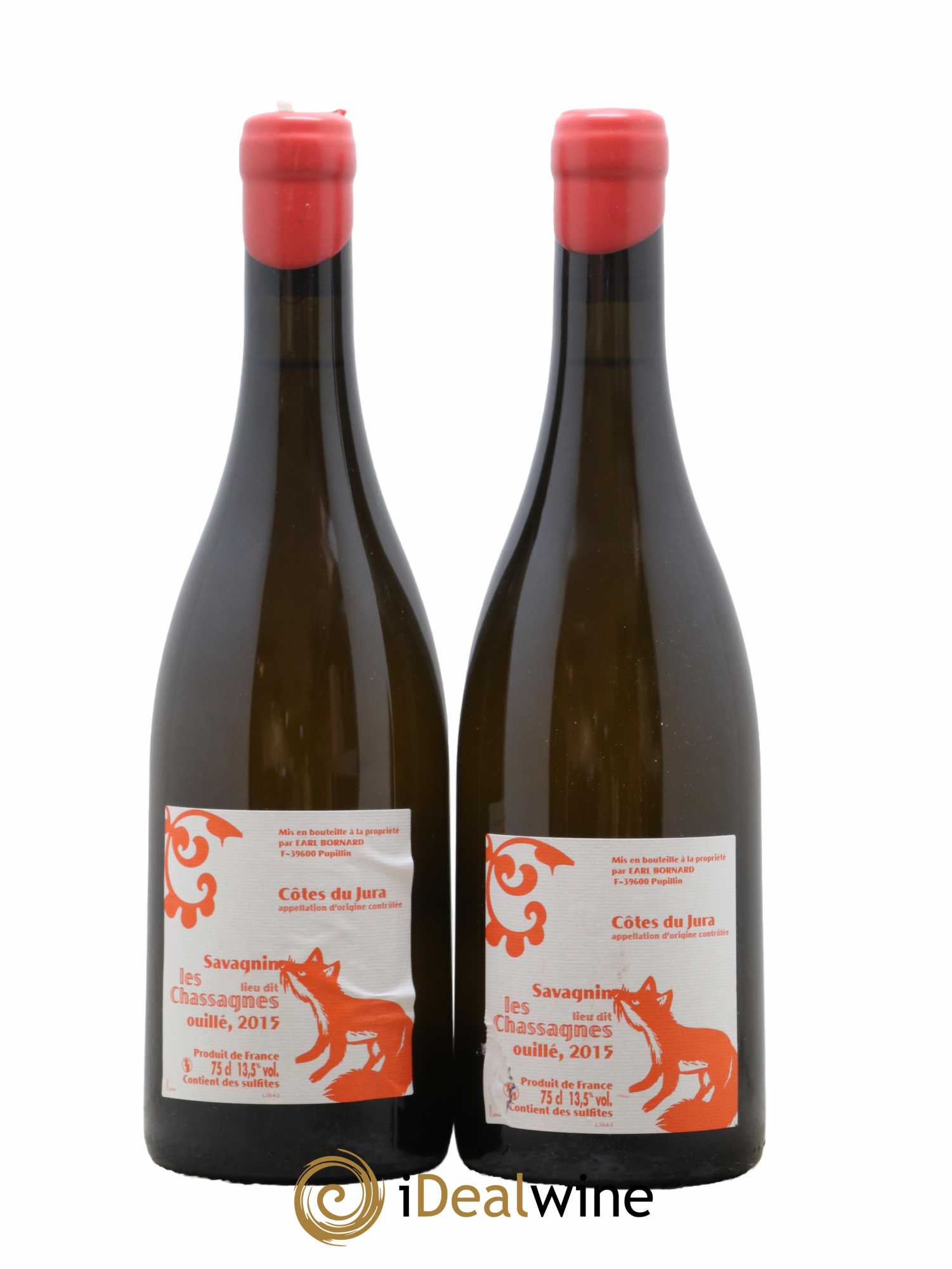 Côtes du Jura Les Chassagnes Savagnin Ouillé Bornard 2015 - Lot de 2 bouteilles - 0