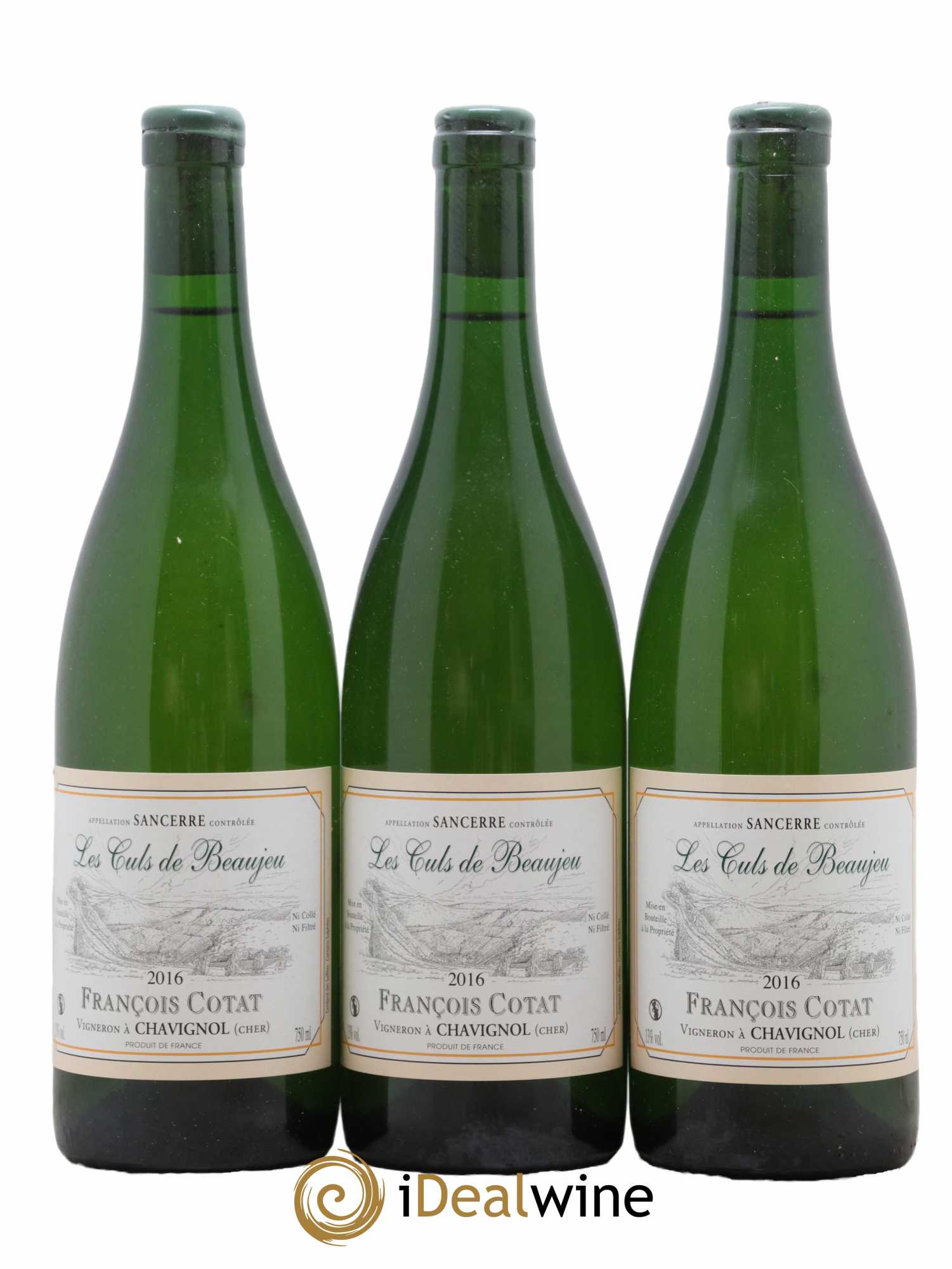 Sancerre Les Culs de Beaujeu François Cotat 2016 - Lot de 3 bouteilles - 0