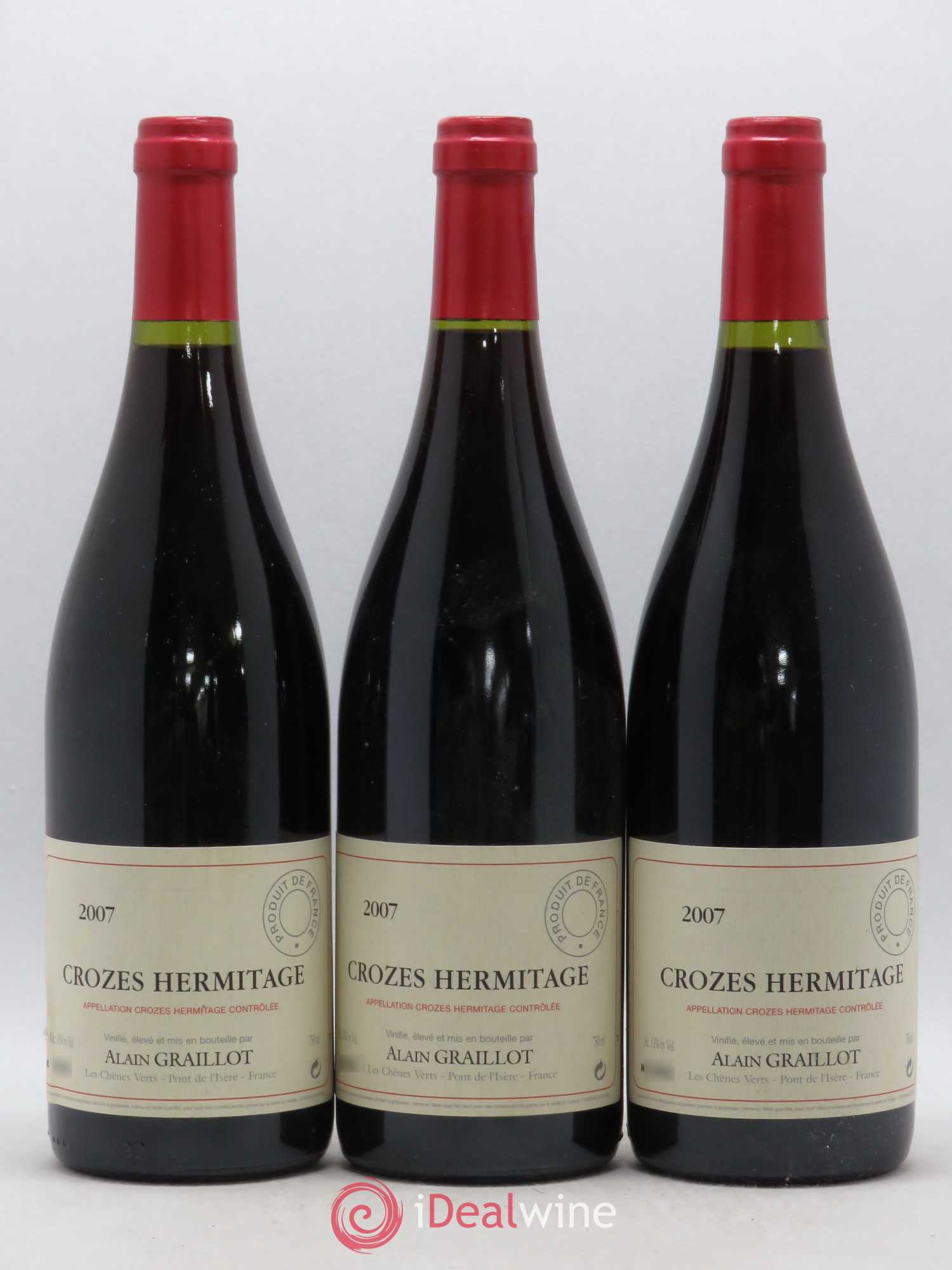 Crozes-Hermitage Domaine Graillot 2007 - Lot de 3 bouteilles - 0