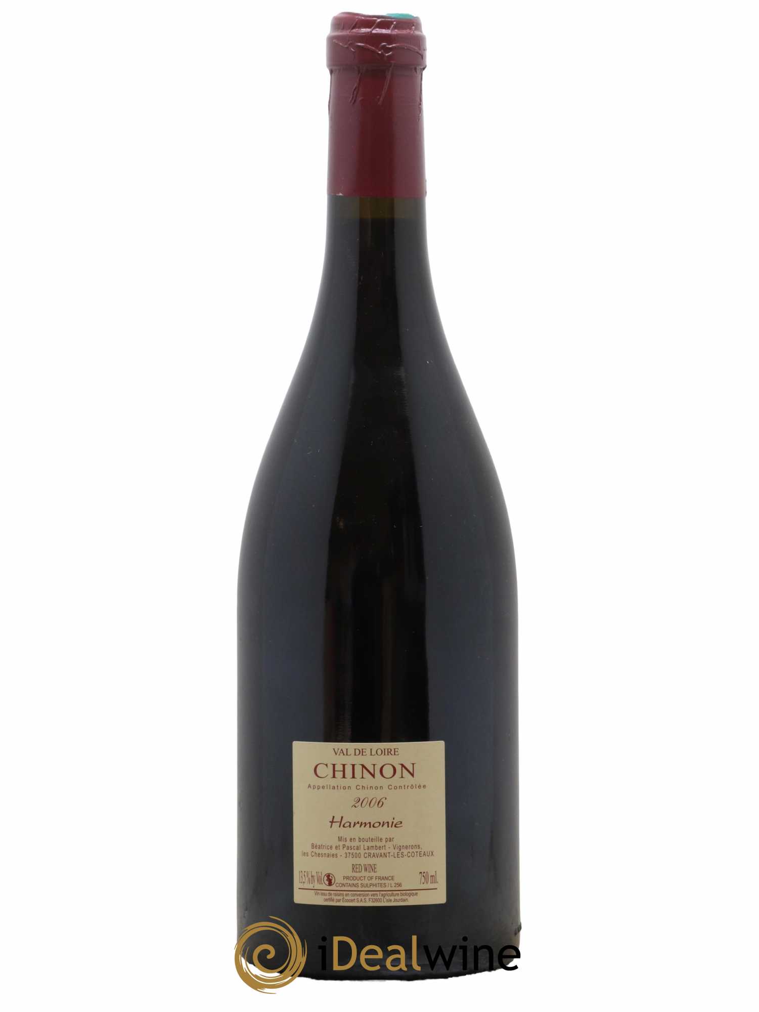 Chinon Harmonie Domaine Pascal Lambert 2006 - Lot de 1 bouteille - 1
