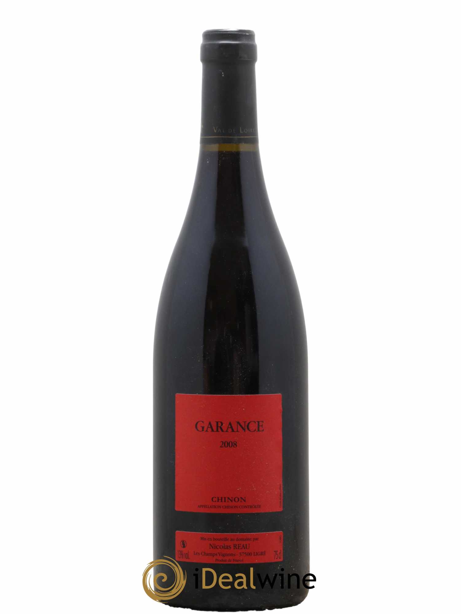 Chinon Garance Nicolas Réau 2008 - Lot de 1 bouteille - 0