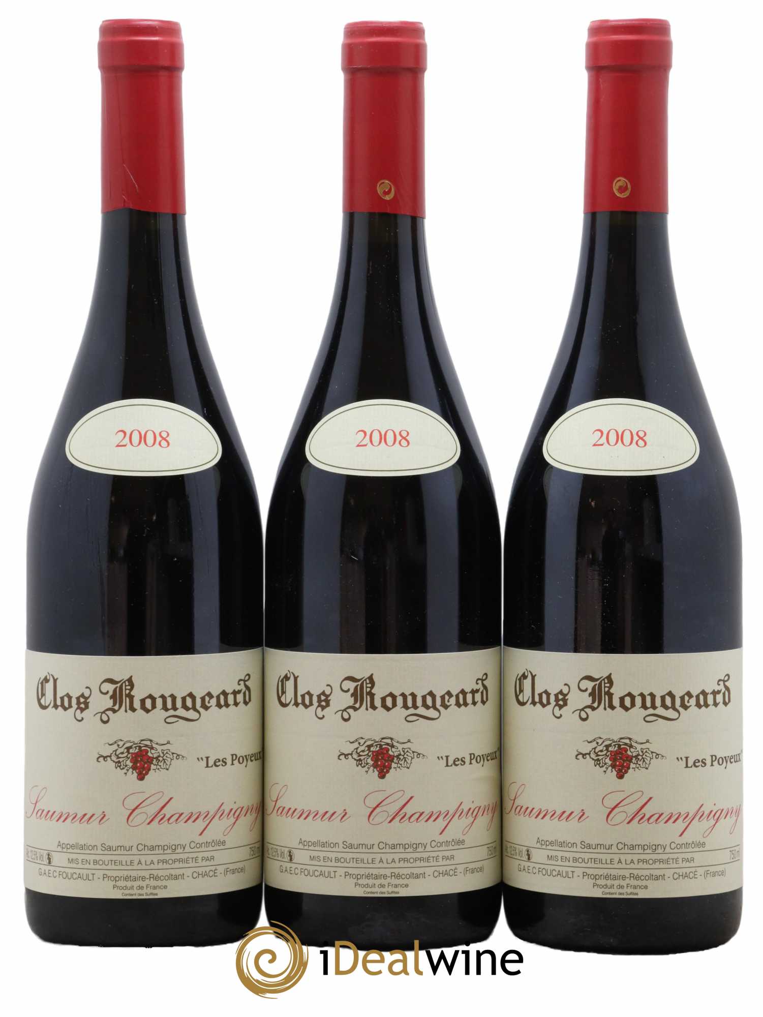 Saumur-Champigny Les Poyeux Clos Rougeard 2008 - Lot de 3 bouteilles - 0