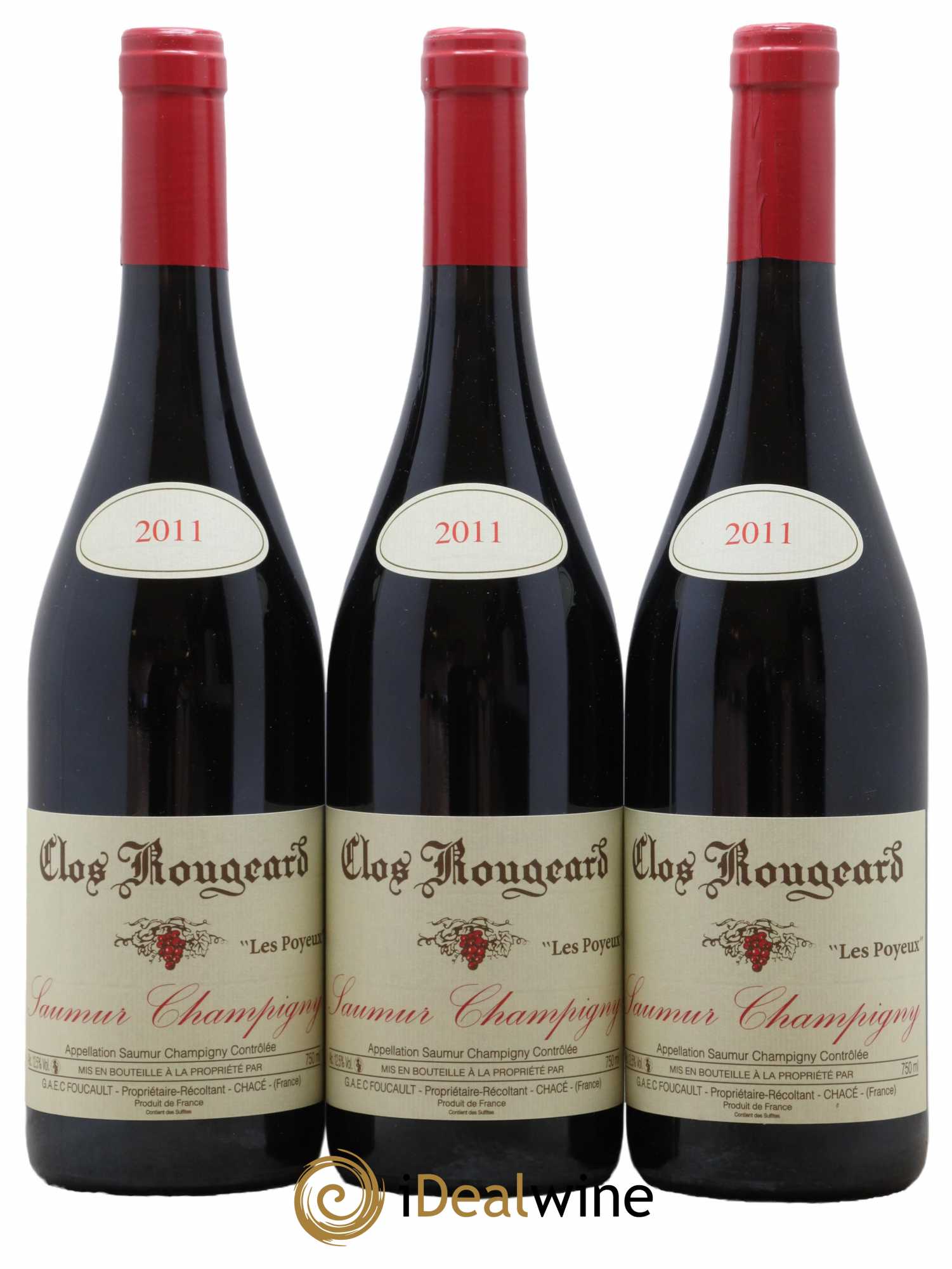 Saumur-Champigny Les Poyeux Clos Rougeard 2011 - Lot de 3 bouteilles - 0