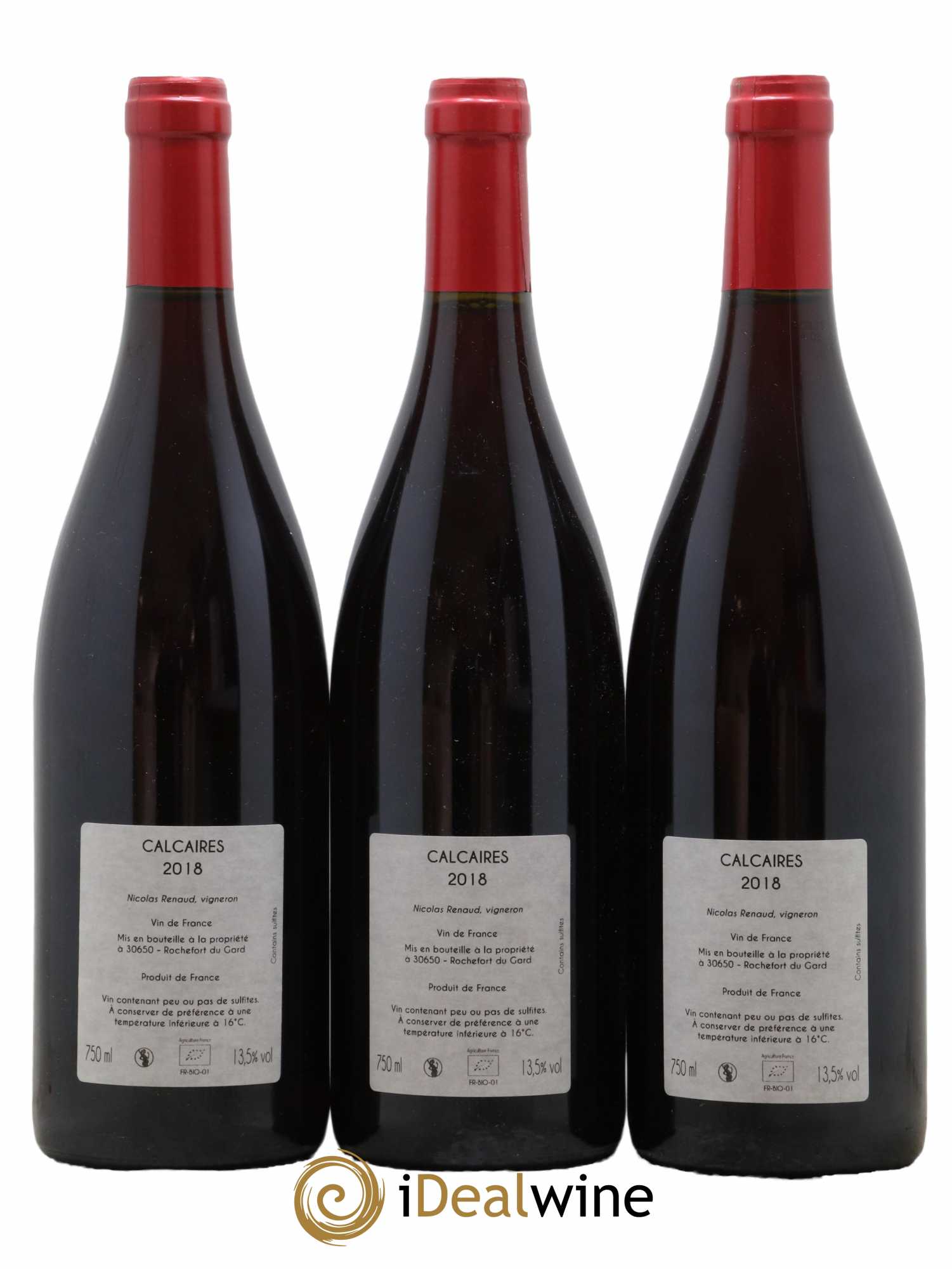 Vin de France Calcaires Clos des Grillons 2018 - Lot de 3 bouteilles - 1