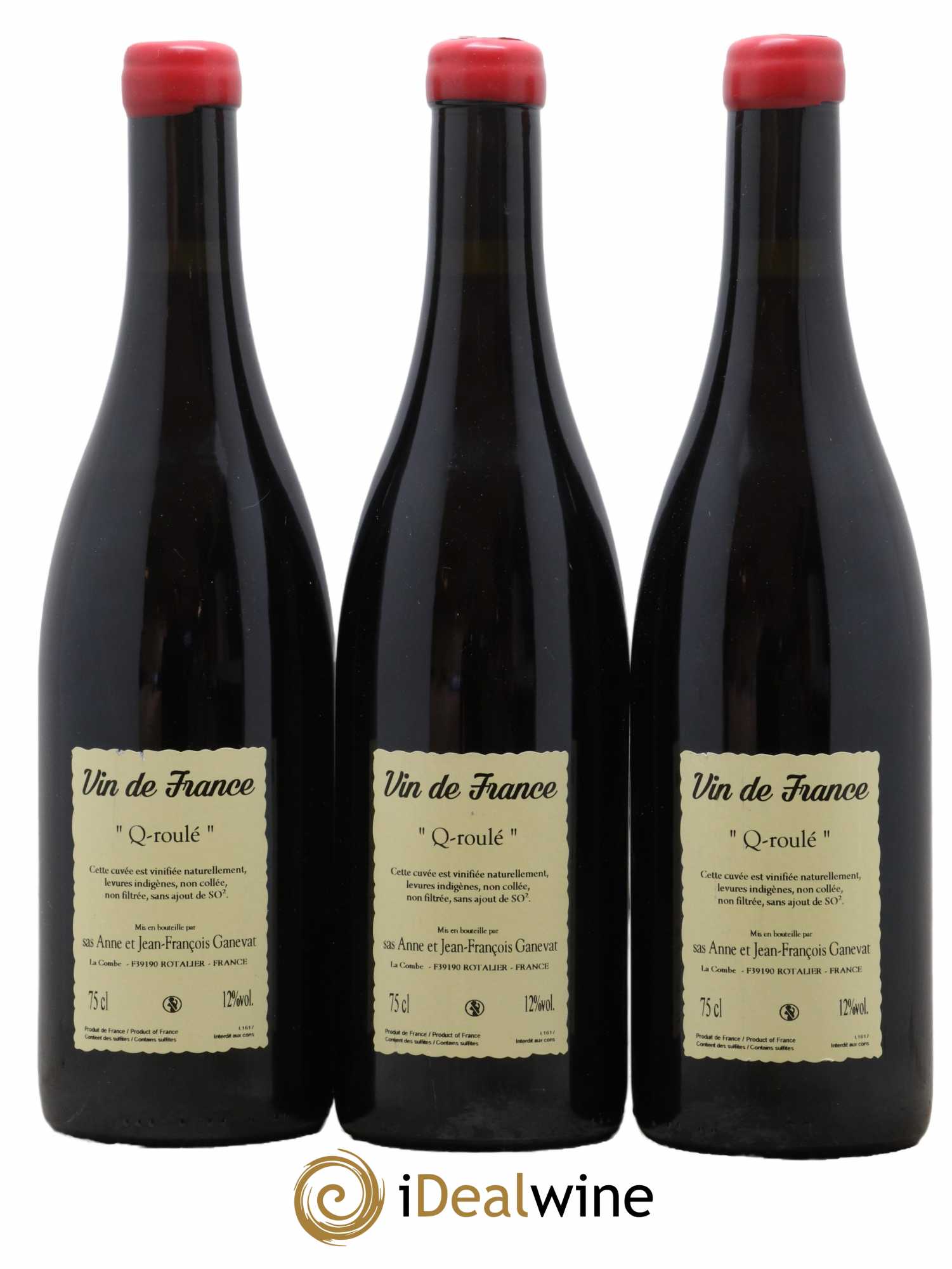 Vin de France Q Roulé (Curoulet) Anne et Jean François Ganevat 2016 - Lot de 3 bouteilles - 1