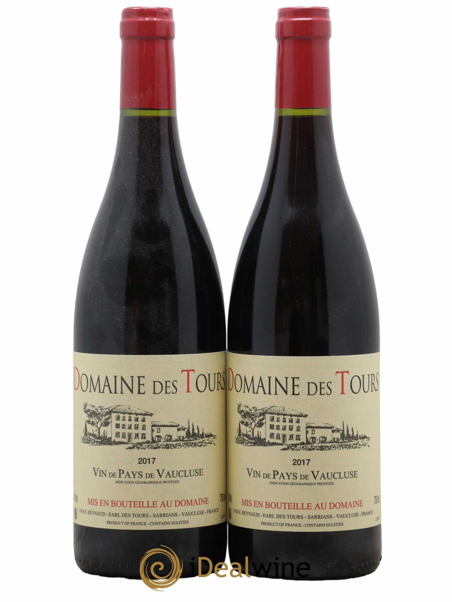 Vaucluse (Vin de Pays de Vaucluse) Domaine des Tours Emmanuel Reynaud 2017 - Lot de 2 bouteilles - 0