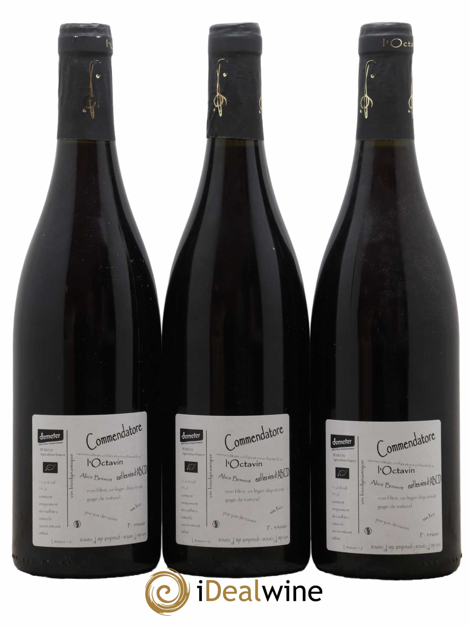 Vin de France Trousseau Les Corvées Commendatore Domaine de L'Octavin - Alice Bouvot 2016 - Lot de 3 bouteilles - 1