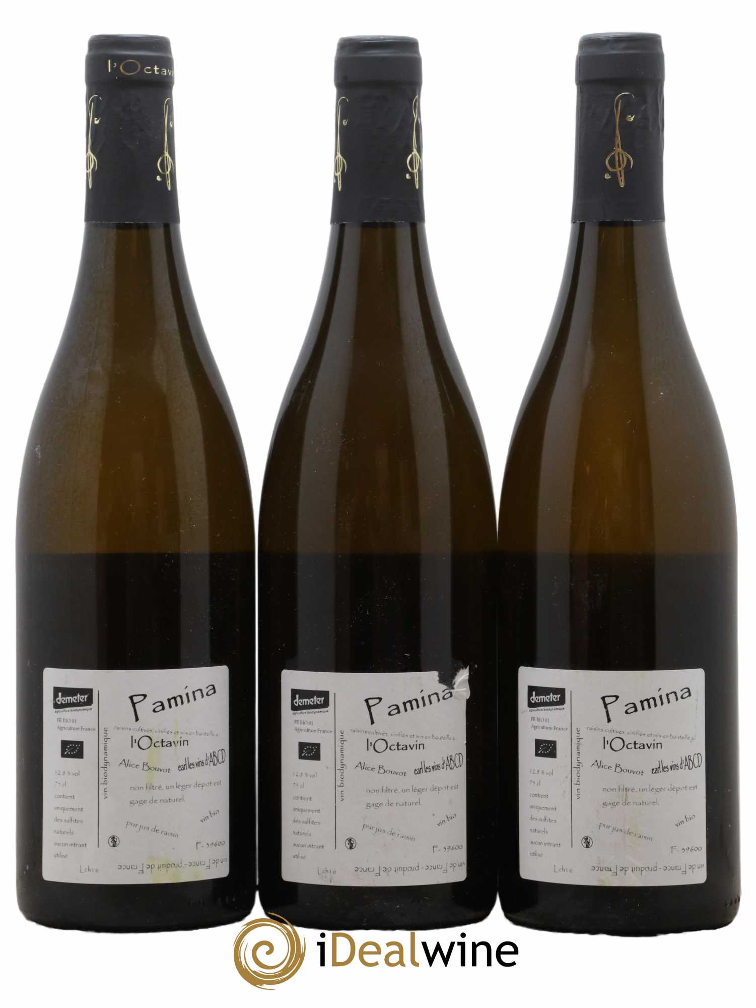 Vin de France Pamina Chardonnay Domaine de l'Octavin 2016 - Lot de 3 bouteilles - 1