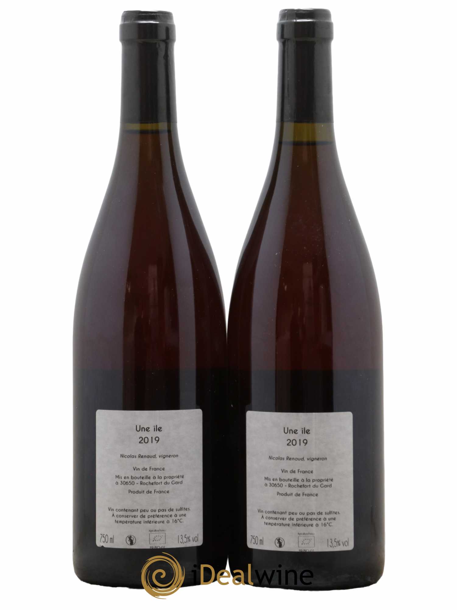 Vin de France Une Ile Clos des Grillons 2019 - Lot de 2 bouteilles - 1