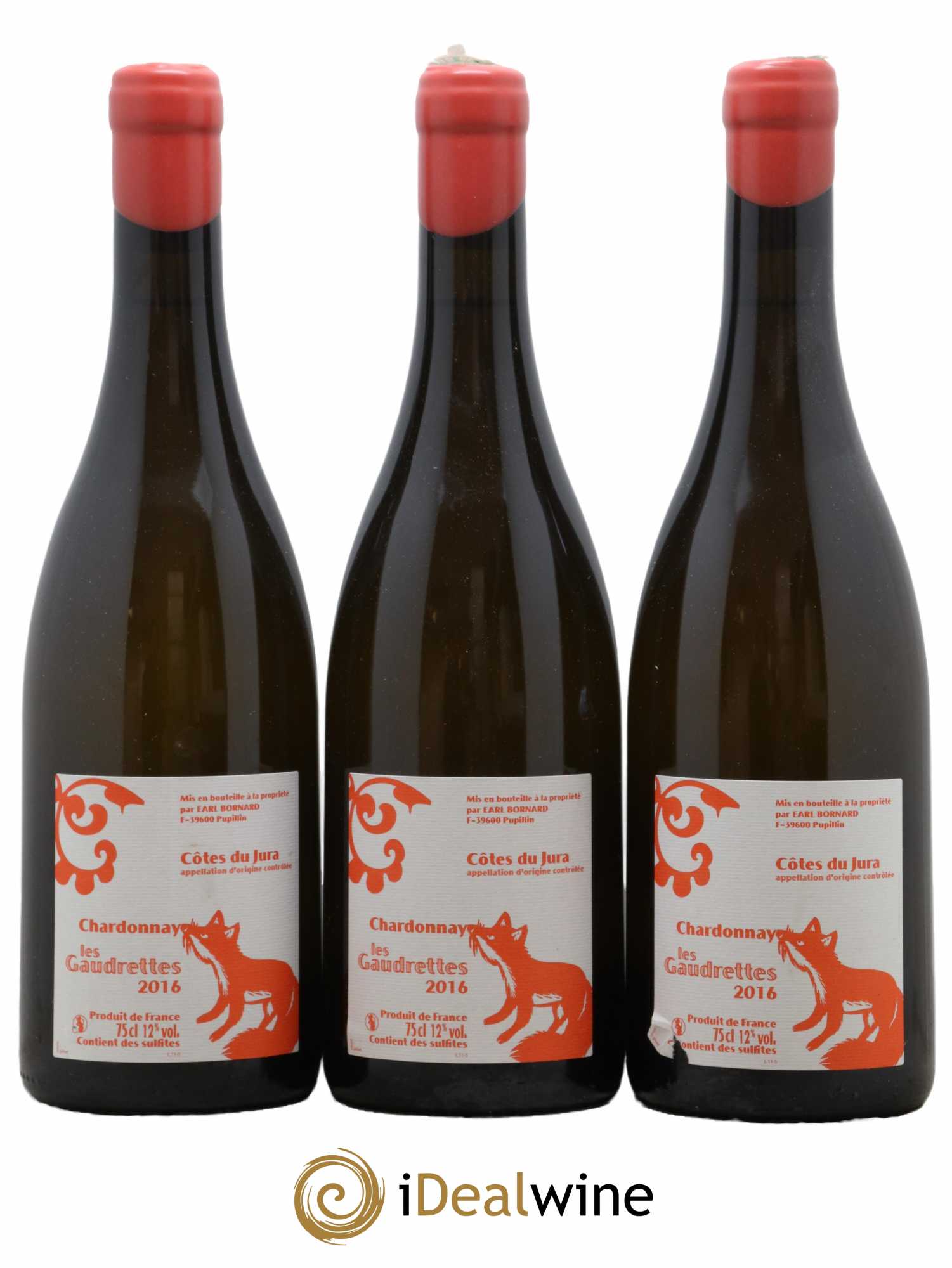 Côtes du Jura Les Gaudrettes Bornard 2016 - Lot de 3 bouteilles - 0