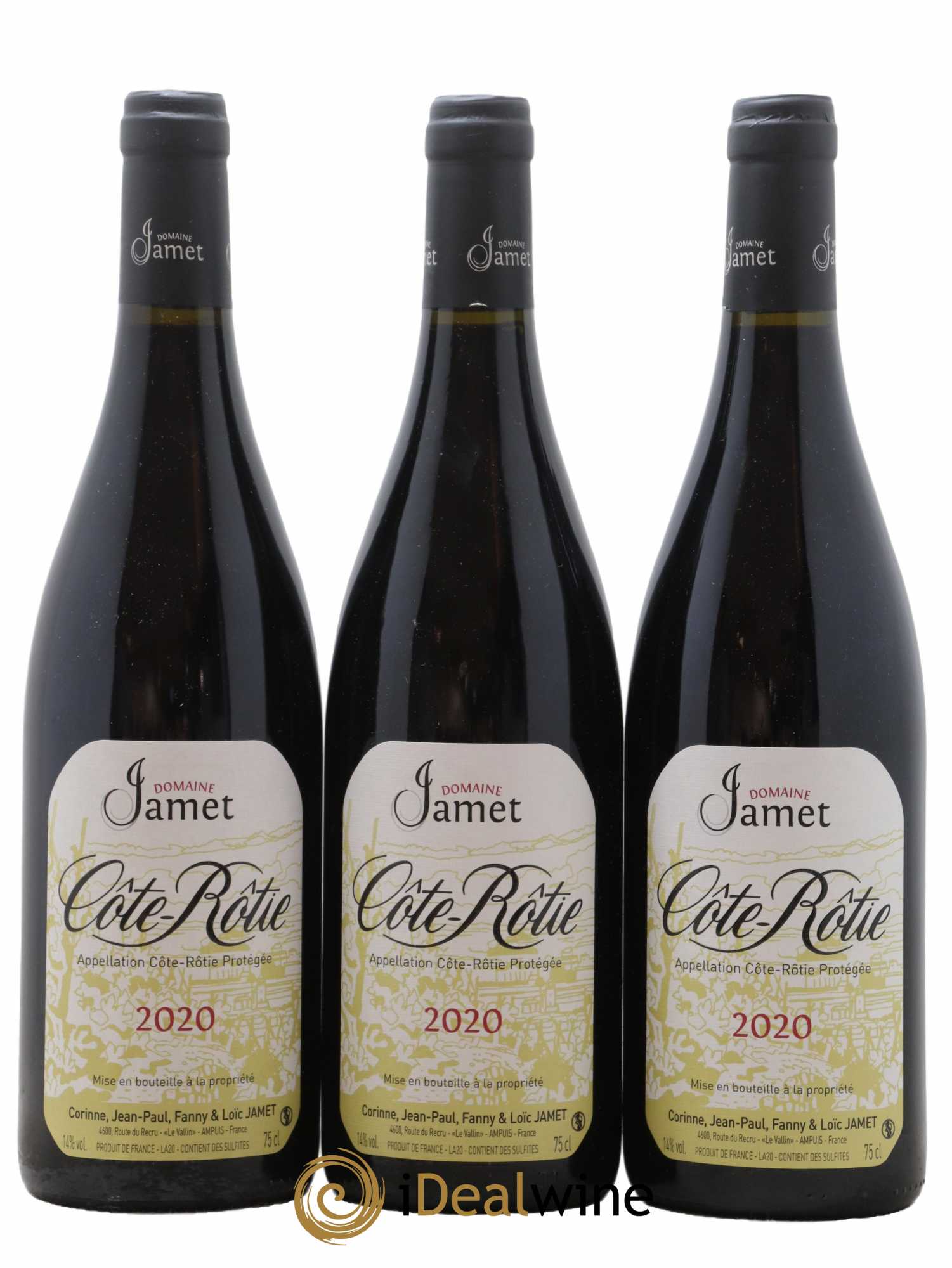 Côte-Rôtie Jamet (Domaine) 2020 - Lot de 3 bouteilles - 0