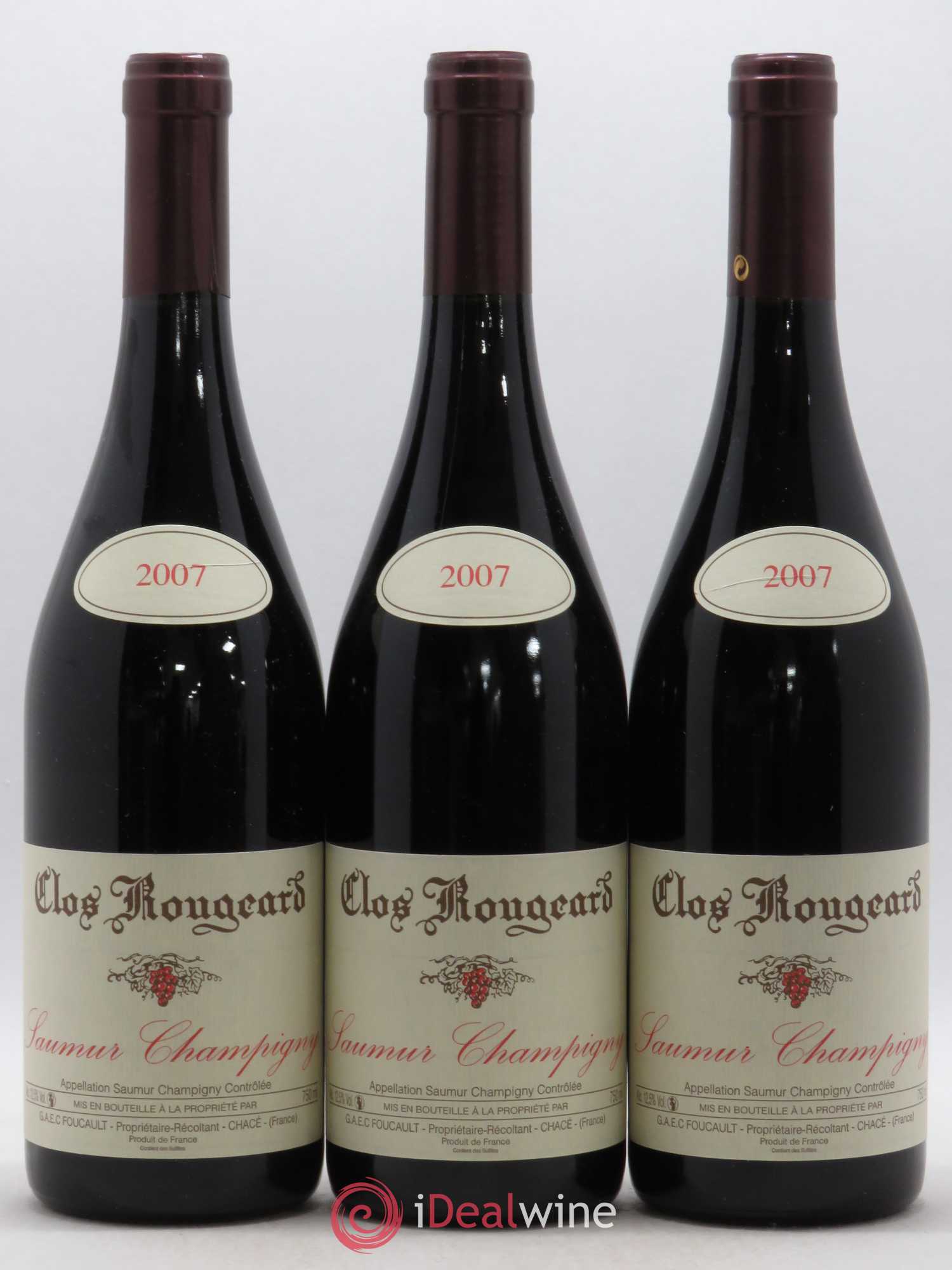 Saumur-Champigny Clos Rougeard 2007 - Lot de 3 bouteilles - 0