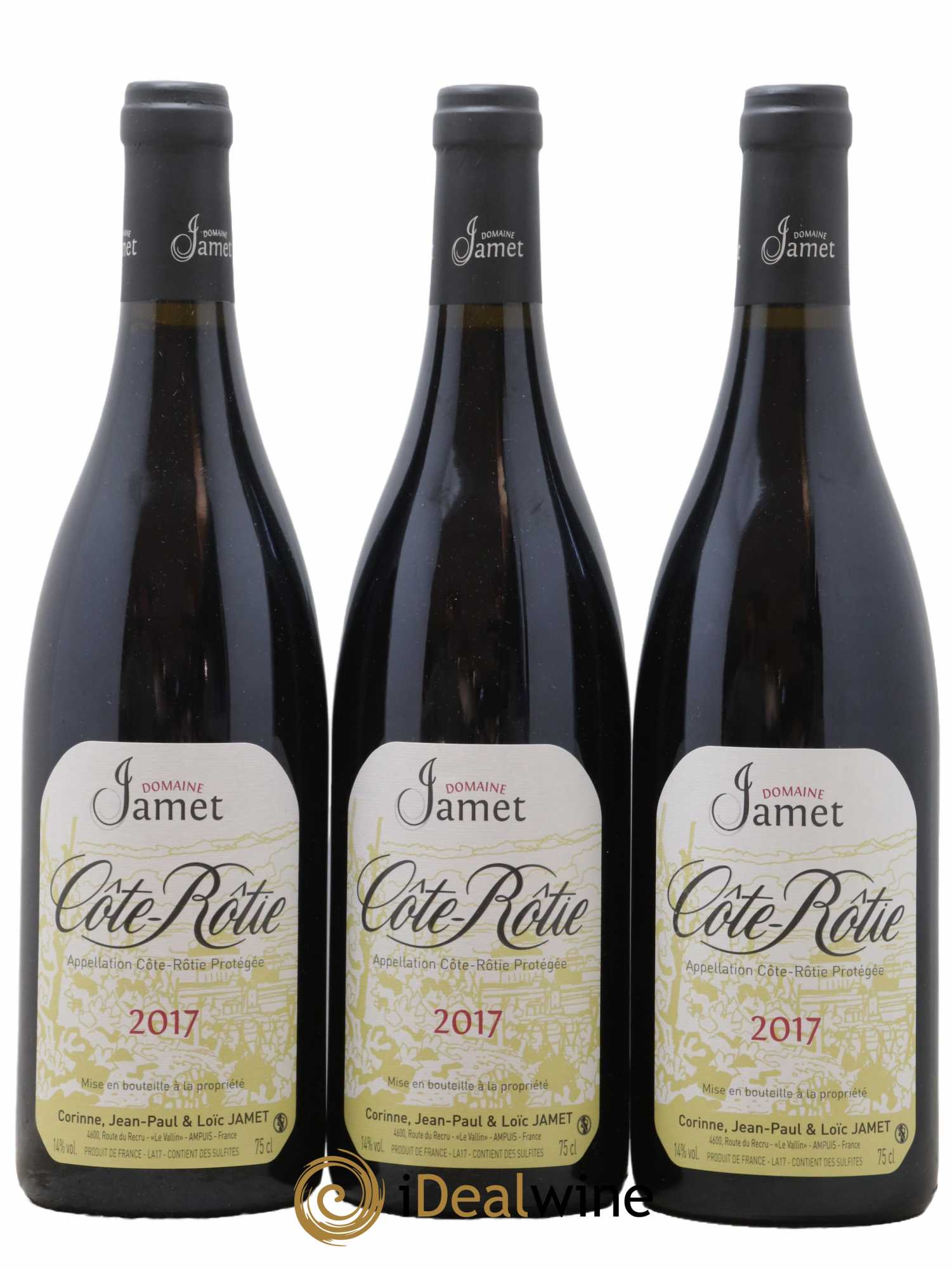 Côte-Rôtie Jamet (Domaine) 2017 - Lot de 3 bouteilles - 0