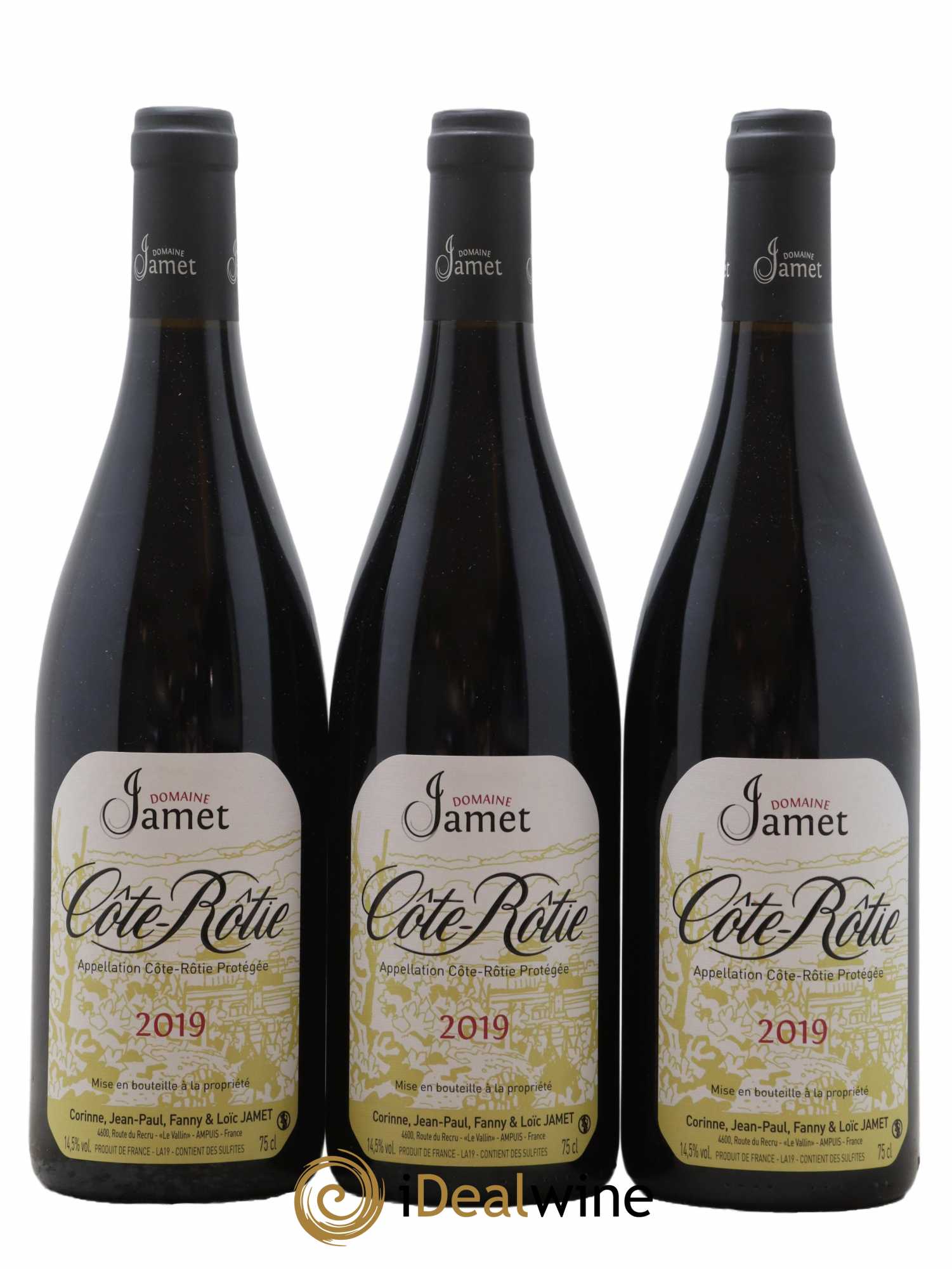 Côte-Rôtie Jamet (Domaine) 2019 - Lot de 3 bouteilles - 0
