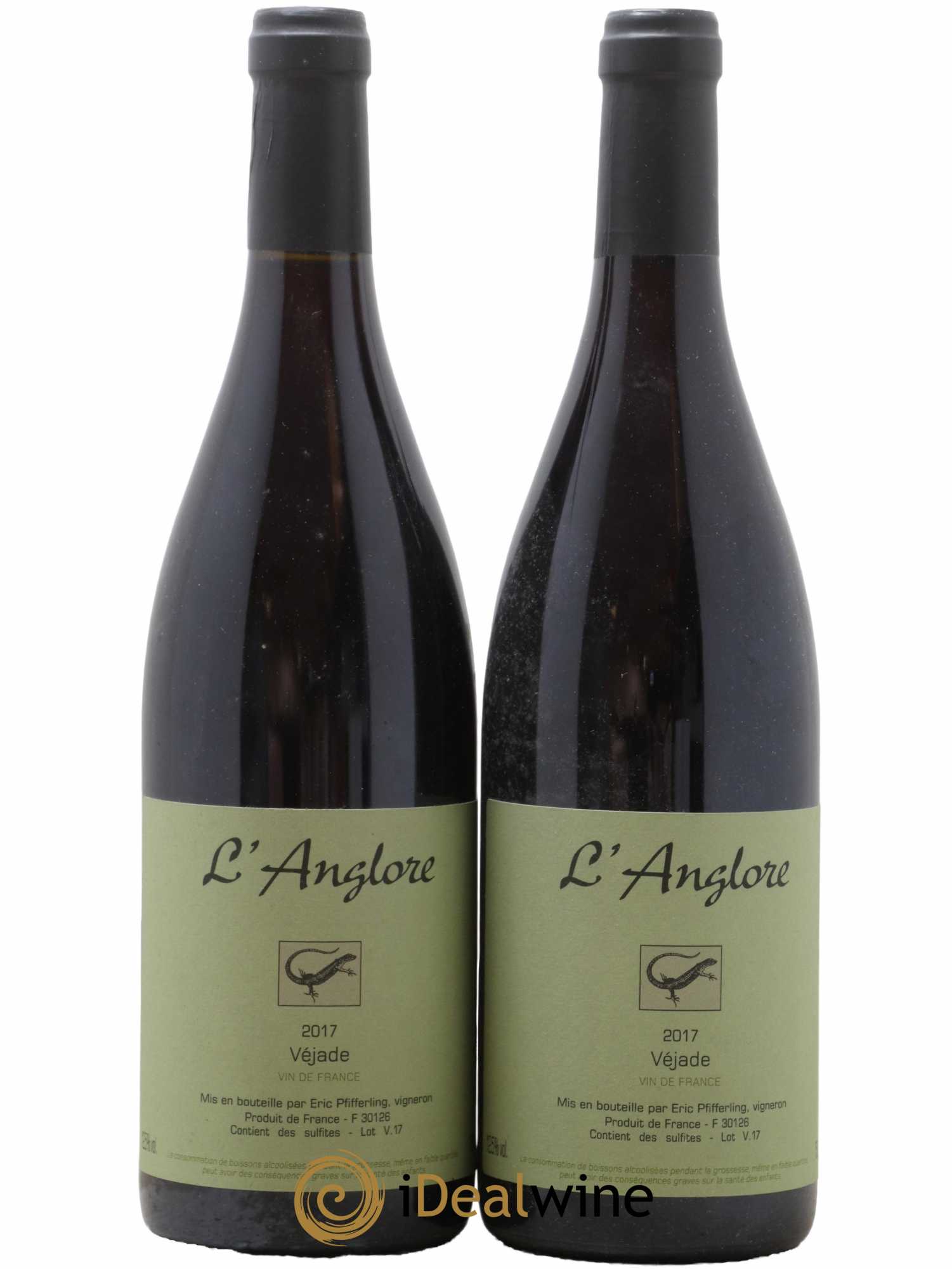 Vin de France Véjade L'Anglore 2017 - Lot de 2 bouteilles - 0