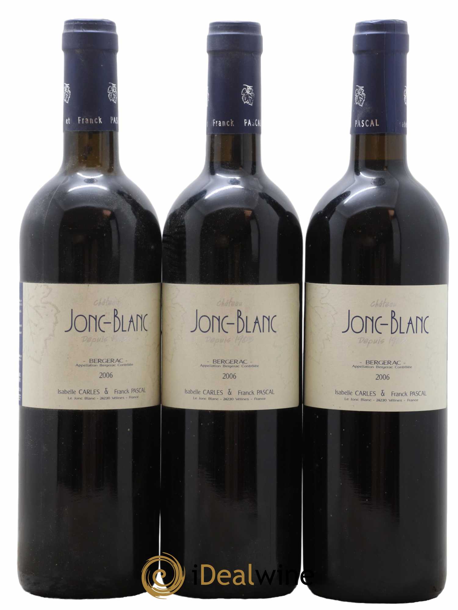 Bergerac Jonc Blanc 2006 - Lot de 3 bouteilles - 0