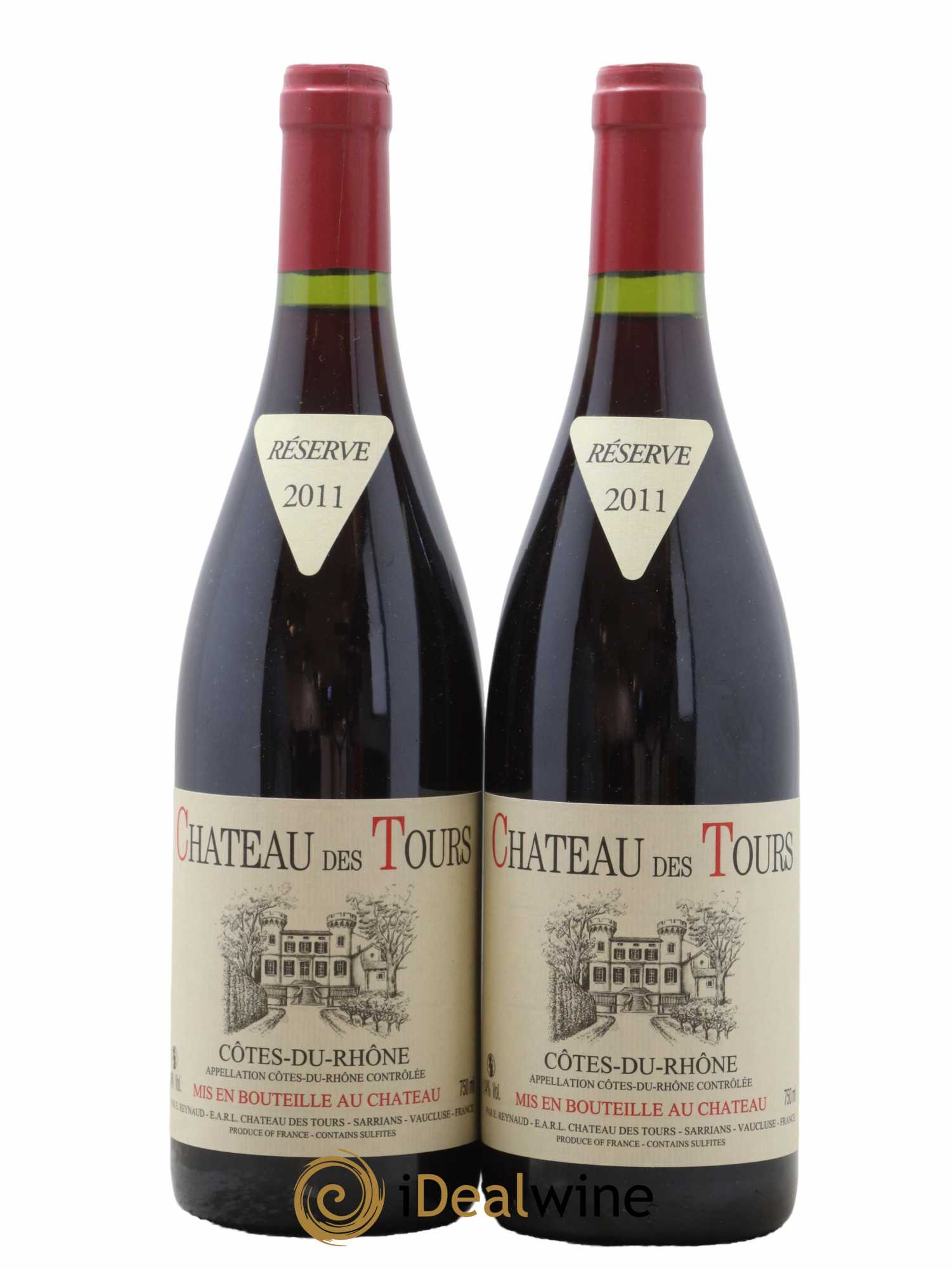 Côtes-du-Rhône Château des Tours Emmanuel Reynaud 2011 - Lot de 2 bouteilles - 0