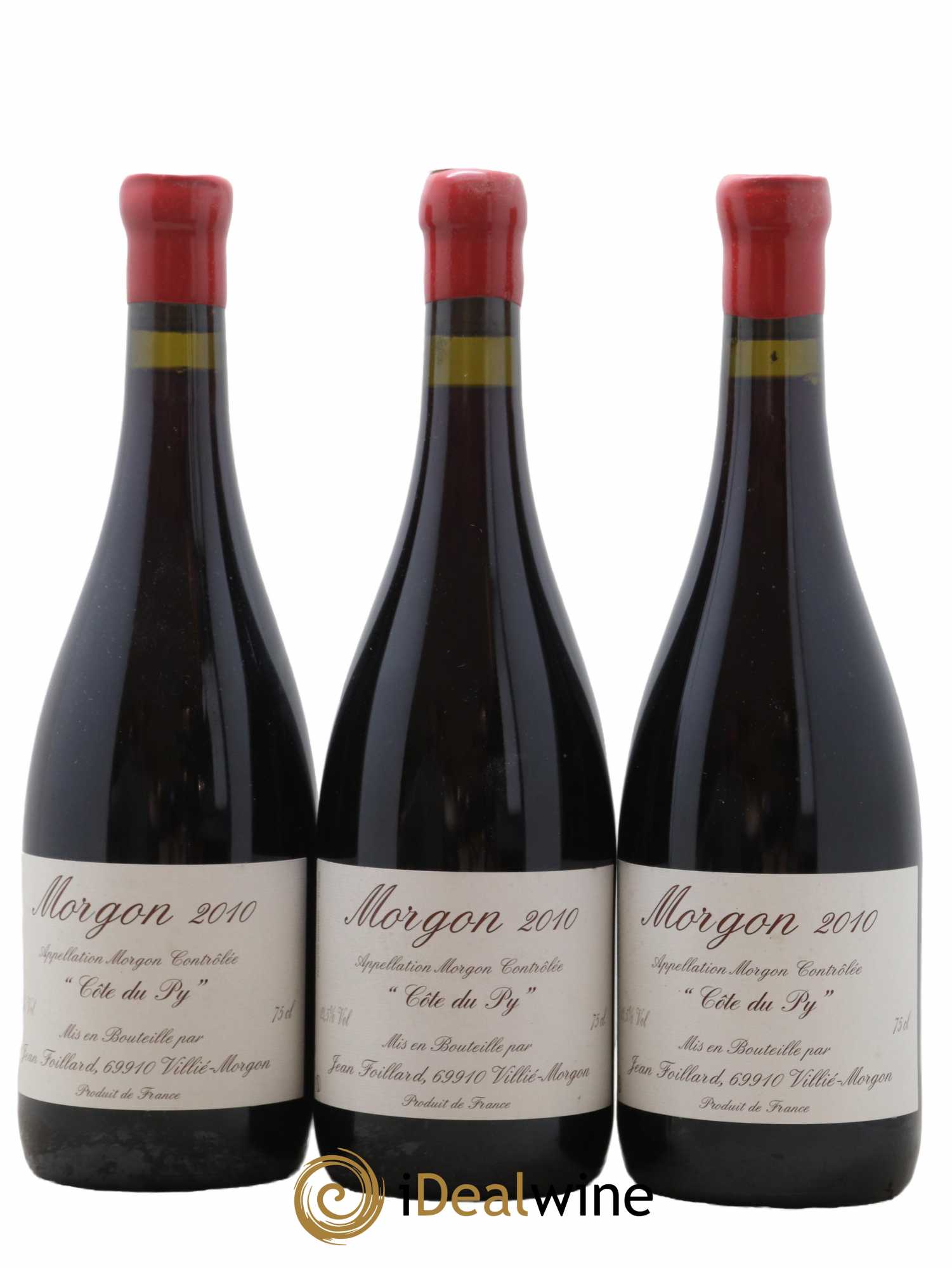 Morgon Côte du Py Jean Foillard 2010 - Lot de 3 bouteilles - 0