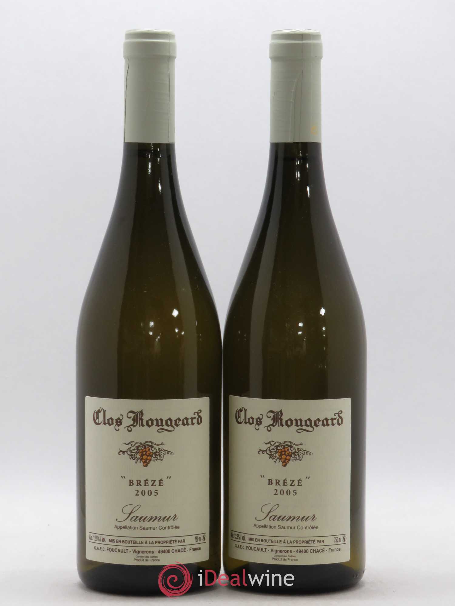Saumur Brézé Clos Rougeard 2005 - Lot de 2 bouteilles - 0