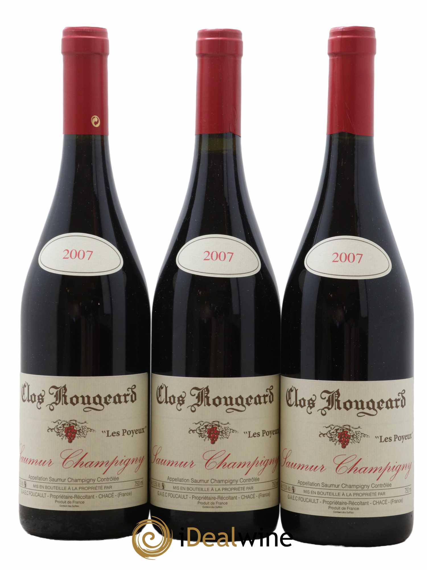 Saumur-Champigny Les Poyeux Clos Rougeard 2007 - Lot de 3 bouteilles - 0