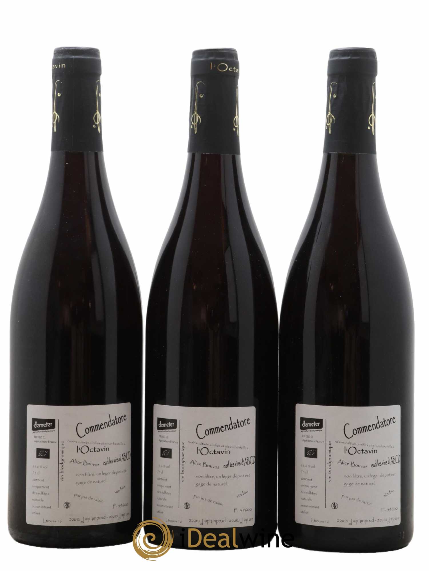 Vin de France Trousseau Les Corvées Commendatore Domaine de L'Octavin - Alice Bouvot 2016 - Lot de 3 bouteilles - 1