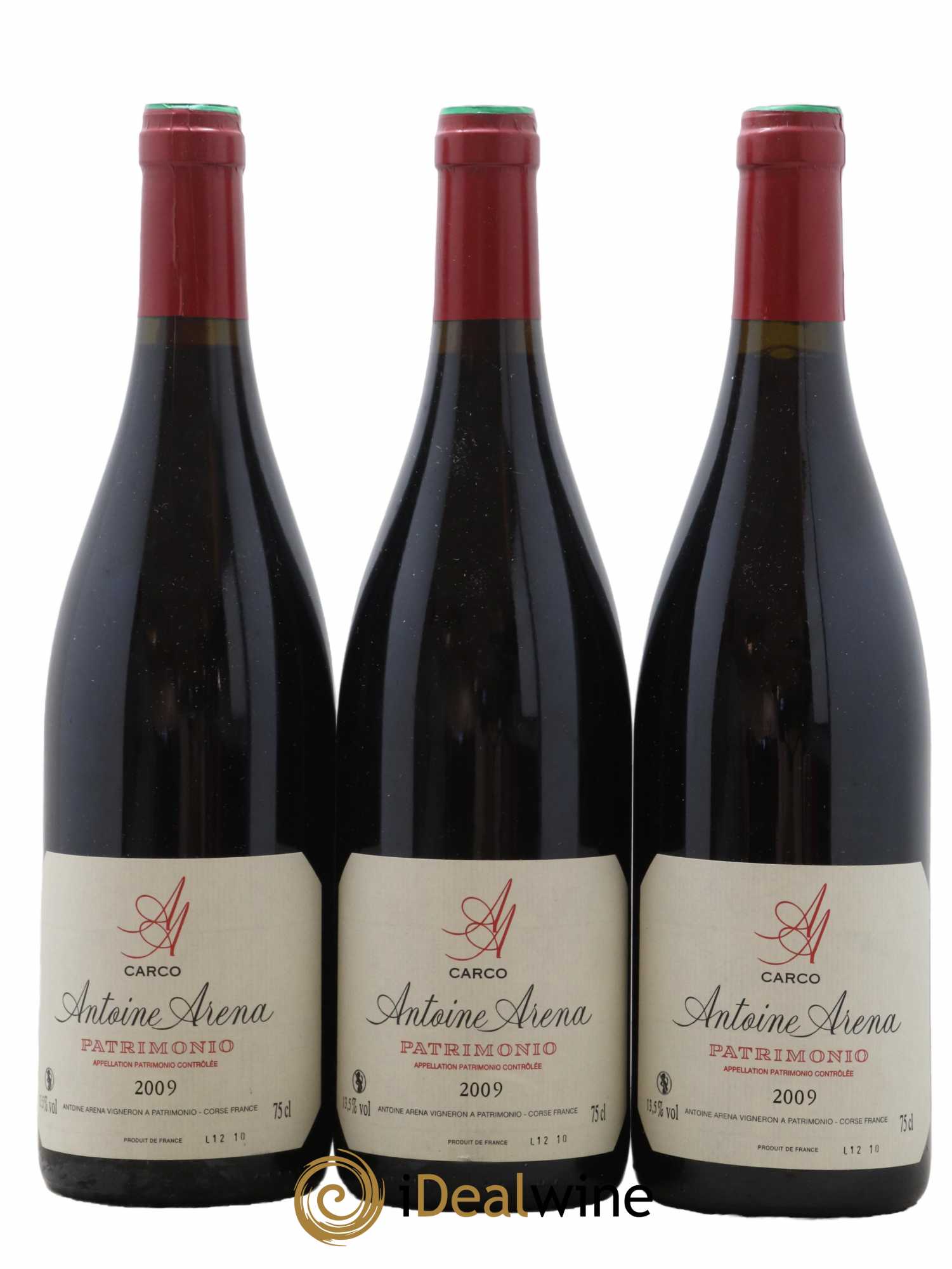 Patrimonio Carco Antoine Arena 2009 - Lot de 3 bouteilles - 0
