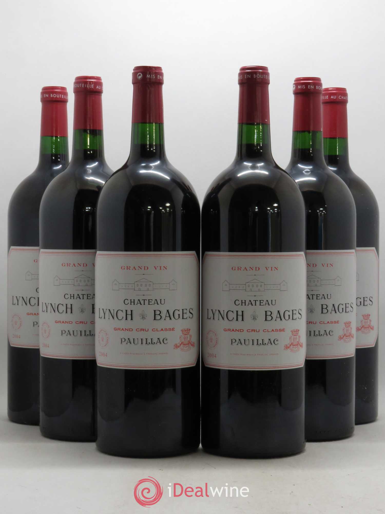 Château Lynch Bages 5ème Grand Cru Classé 2004 - Lot de 6 magnums - 0