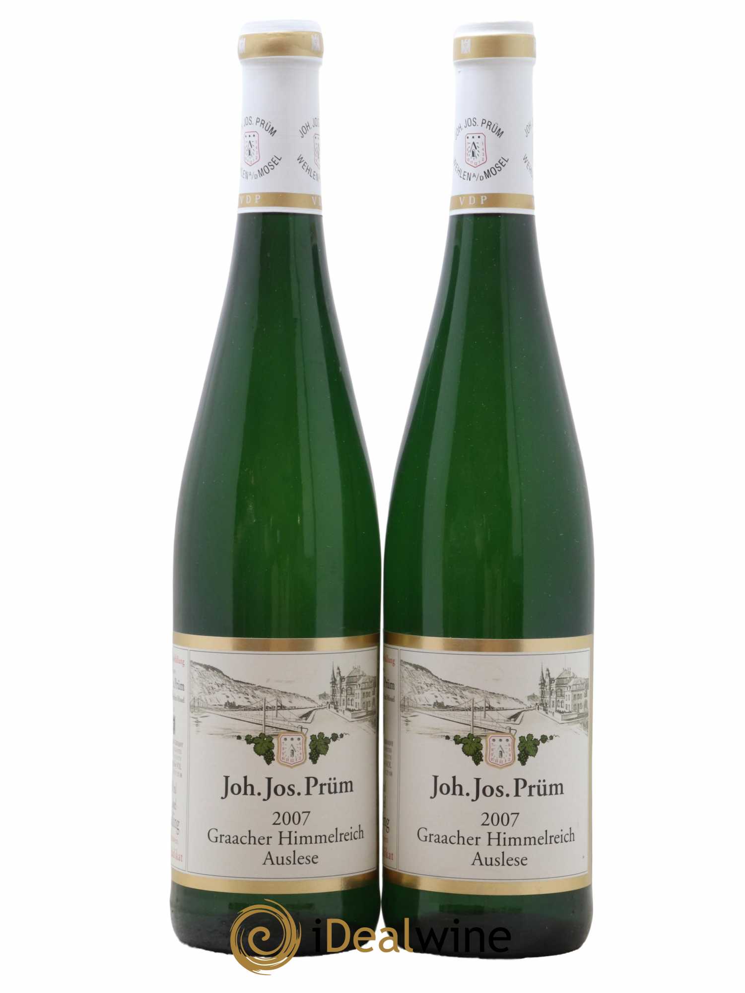 Riesling Joh. Jos. Prum Graacher Himmelreich Auslese 2007 - Lot de 2 bouteilles - 0