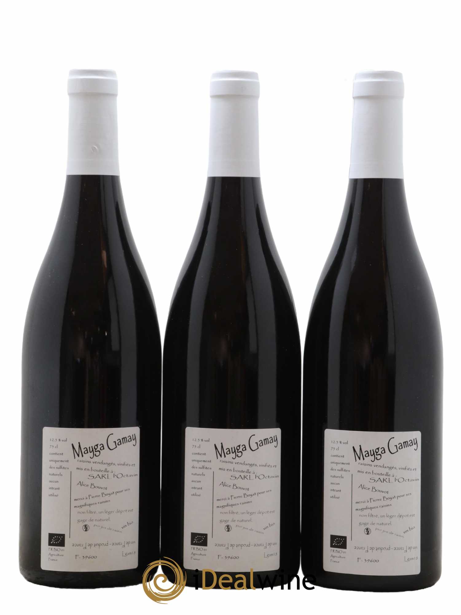 Vin de France Mayga Gamay Domaine de l'Octavin 2018 - Lotto di 3 bottiglie - 1