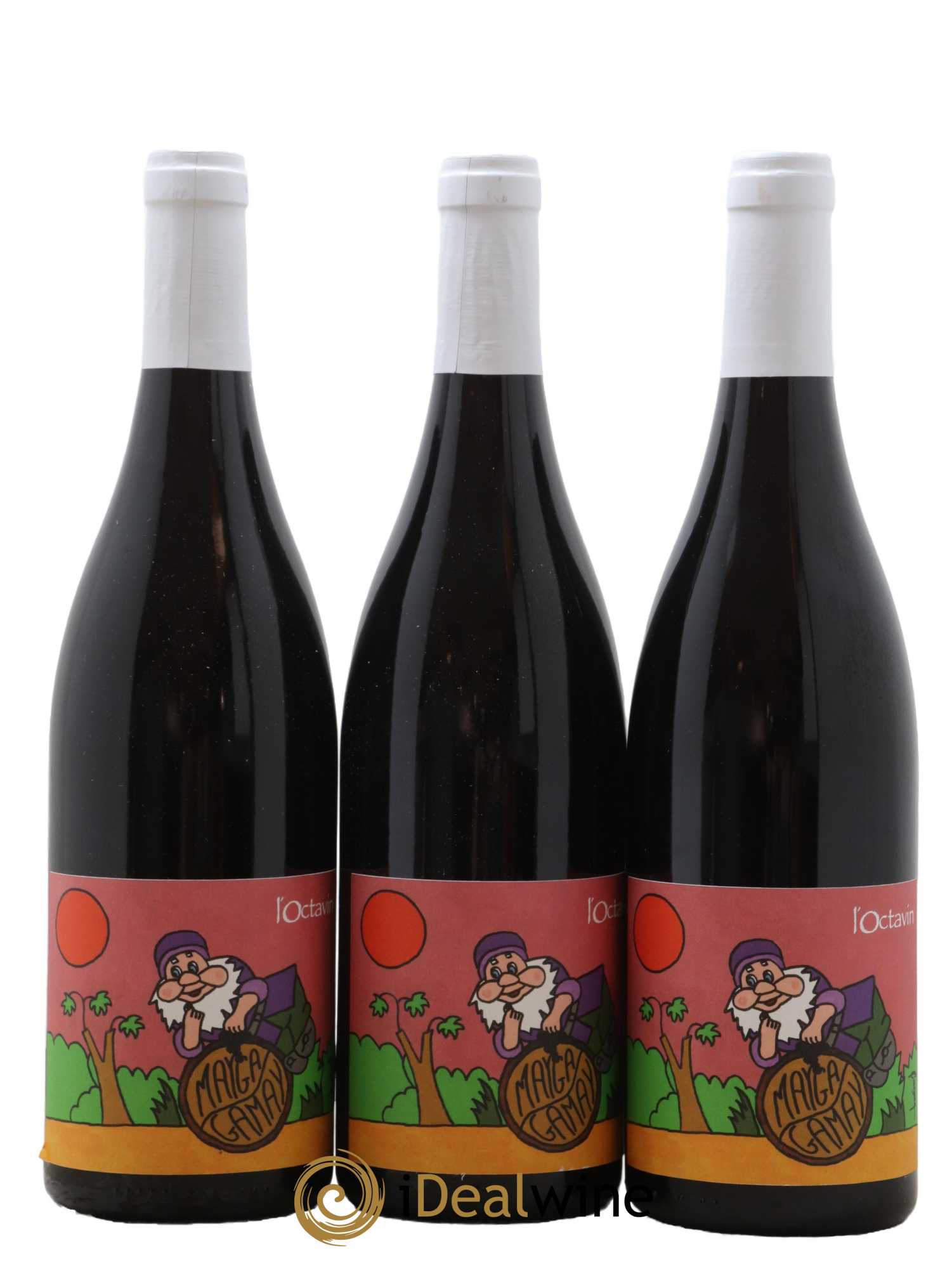Vin de France Mayga Gamay Domaine de l'Octavin 2018 - Lotto di 3 bottiglie - 0