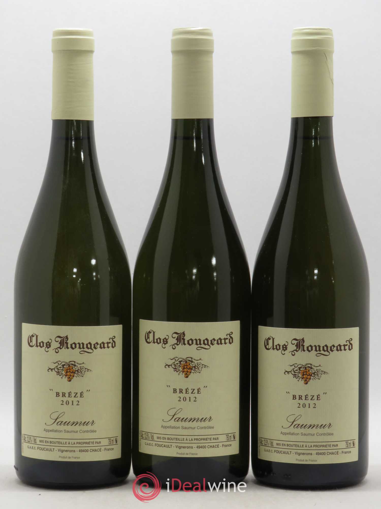 Saumur Brézé Clos Rougeard 2012 - Lot de 3 bouteilles - 0
