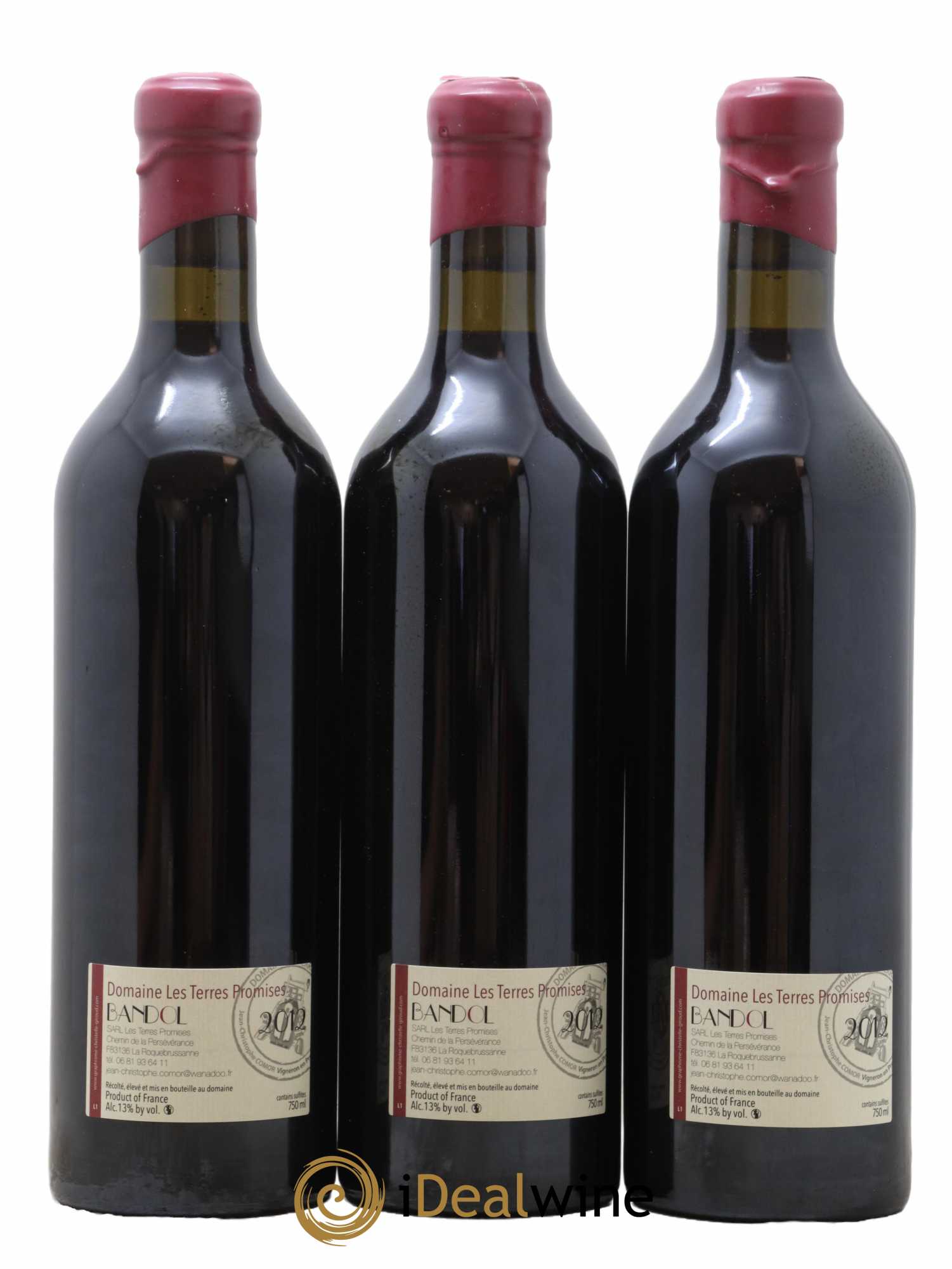 Bandol L'Amourvèdre Les Terres Promises 2012 - Lot de 3 bouteilles - 1