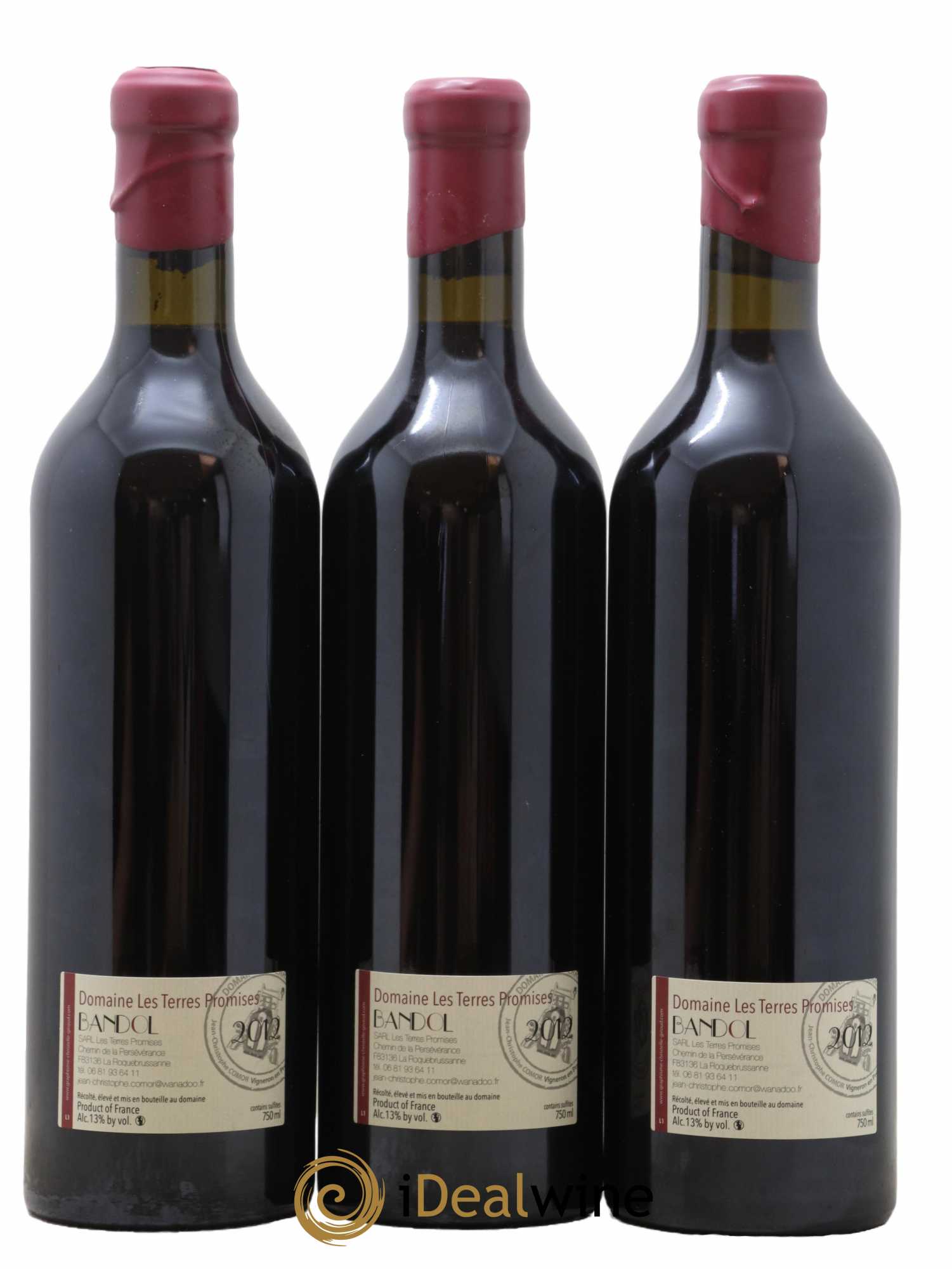 Bandol L'Amourvèdre Les Terres Promises 2012 - Lot de 3 bouteilles - 1