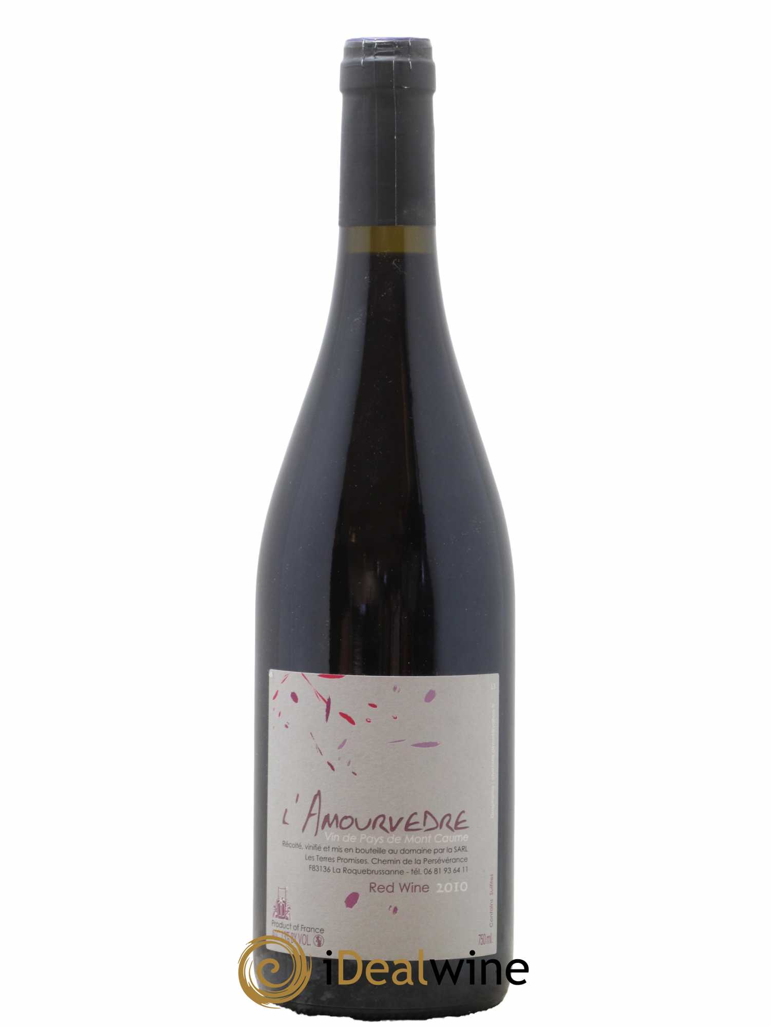 Divers Vin de Pays de Mont Caume l'Amourvedre Les Terres Promises 2010 - Lot de 1 bouteille - 0