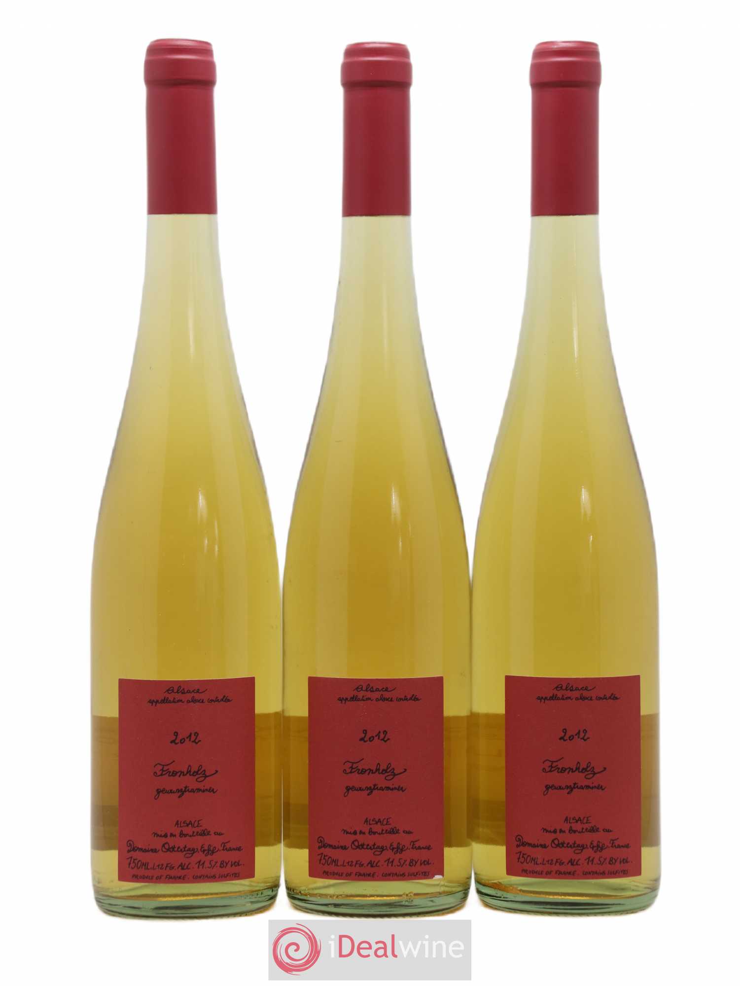 Gewurztraminer Fronholz Domaine Ostertag (sans prix de réserve) 2012 - Posten von 3 Flaschen - 0