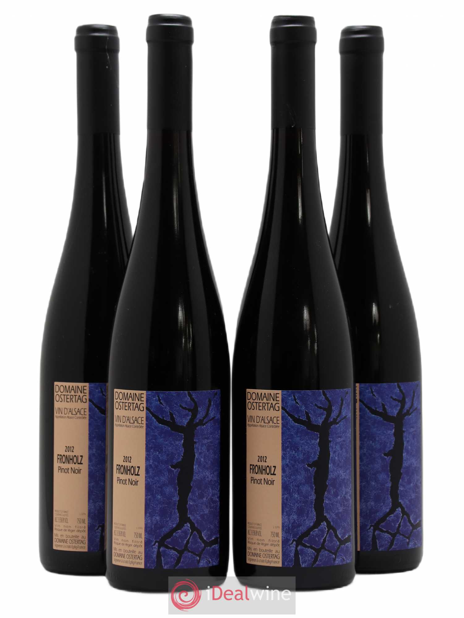Alsace Pinot Noir Fronholz Ostertag (Domaine) 2012 - Lot de 4 bouteilles - 0
