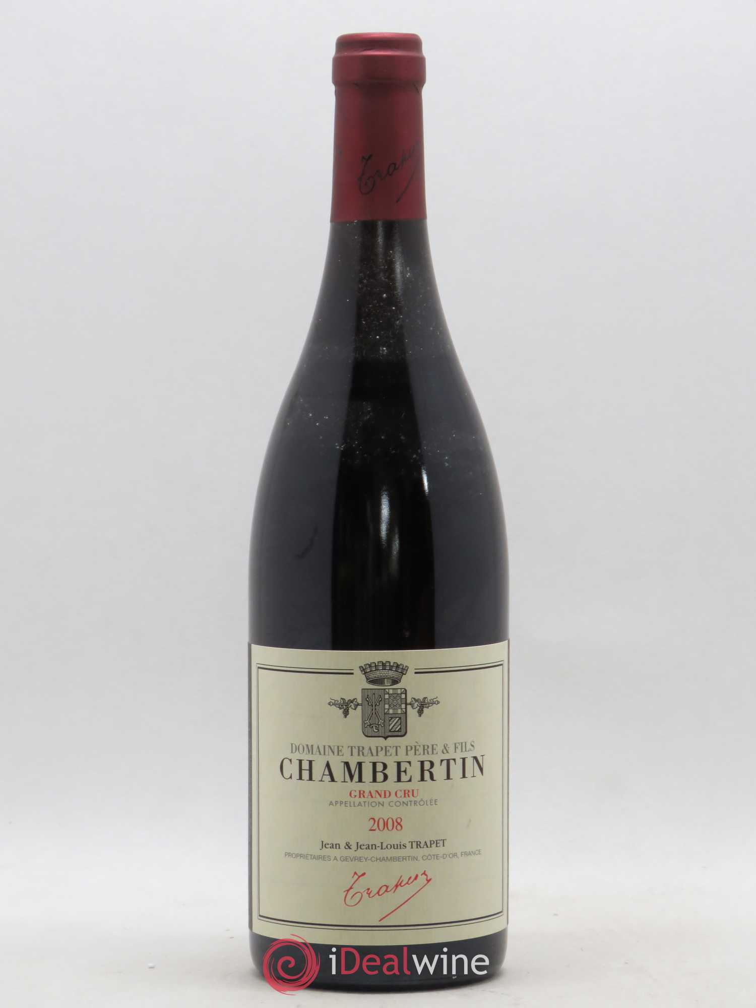 Chambertin Grand Cru Domaine Trapet 2008 - Lot de 1 bouteille - 0
