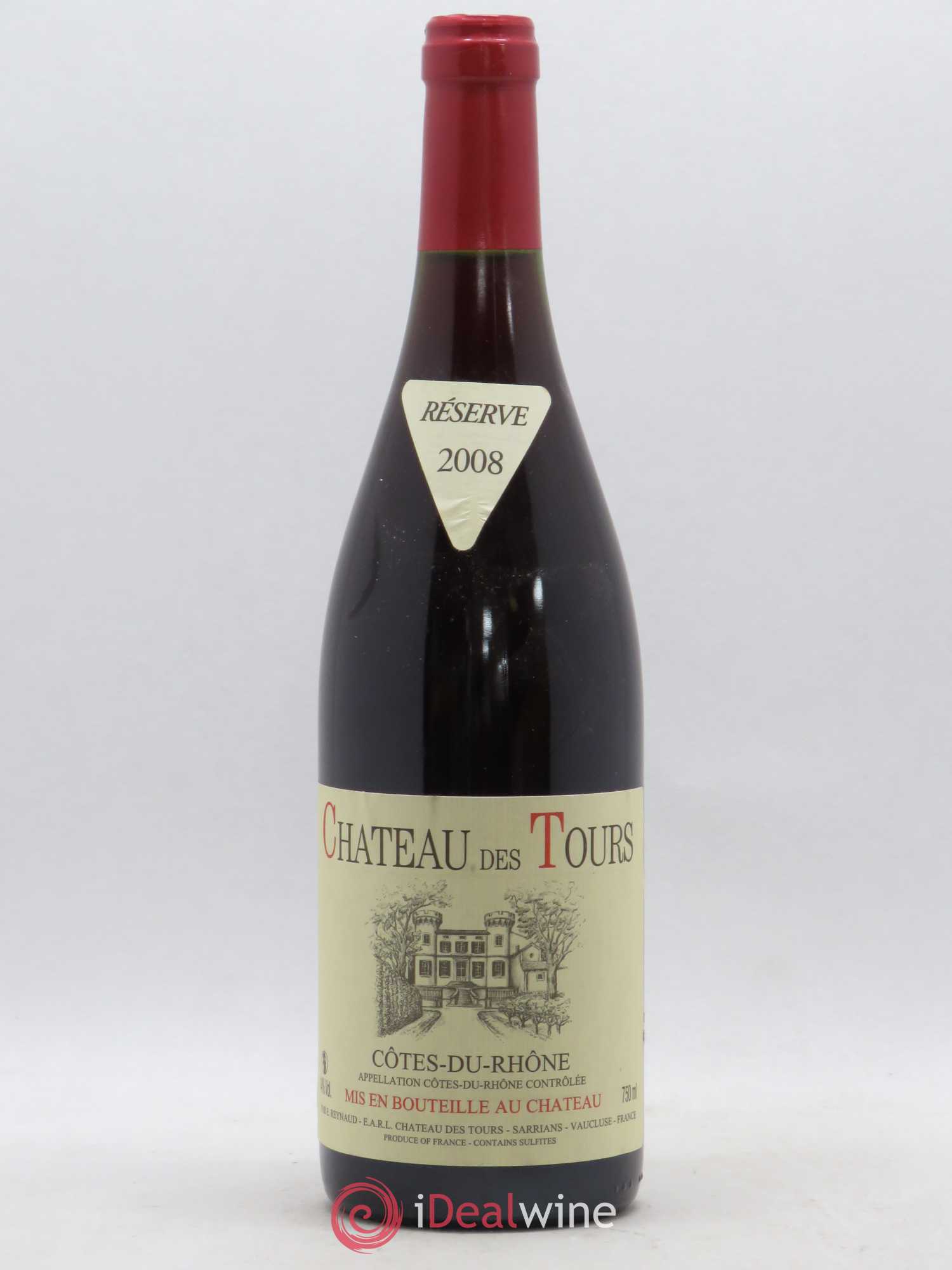Côtes-du-Rhône Château des Tours Emmanuel Reynaud 2008 - Lot de 1 bouteille - 0