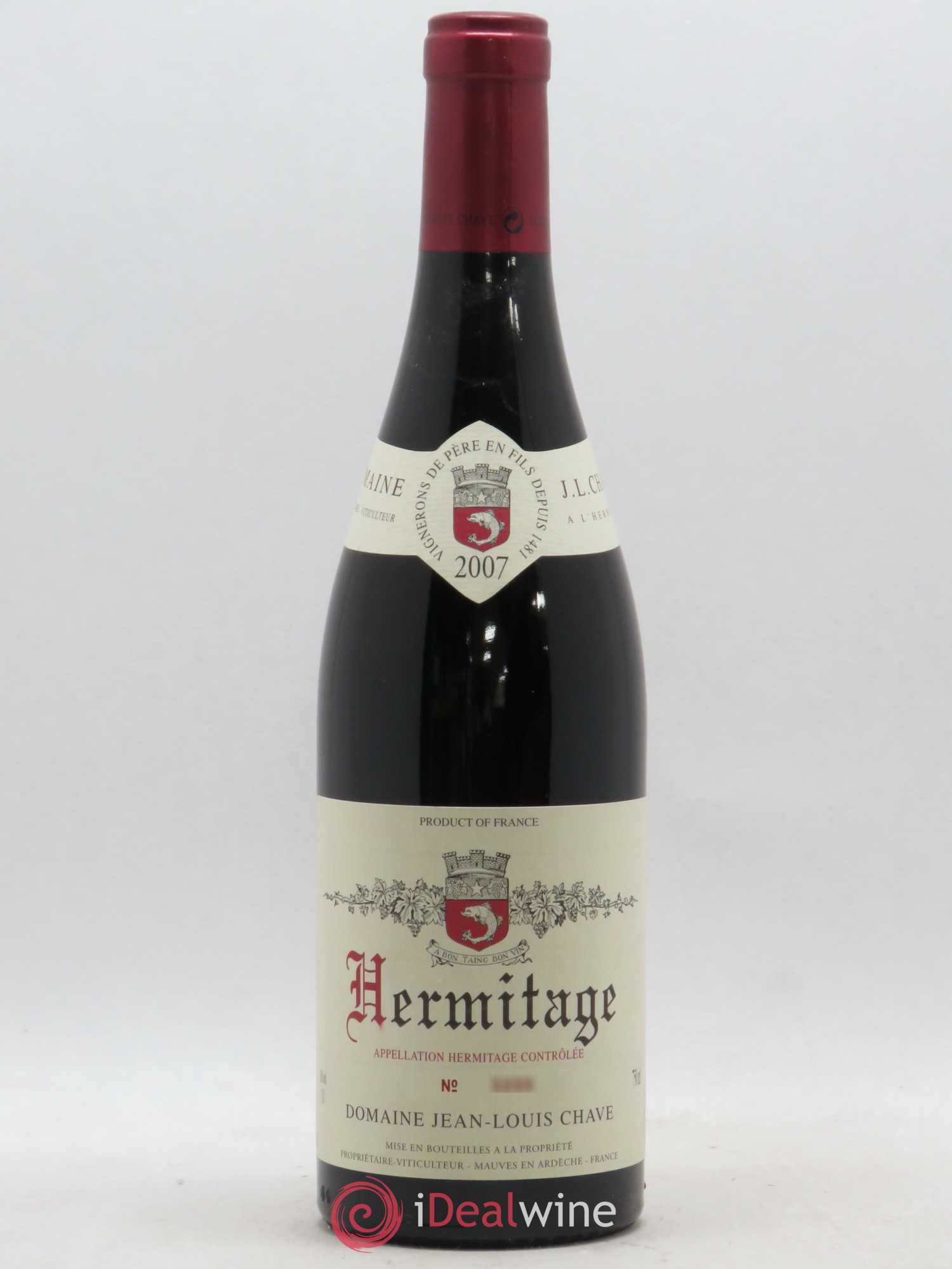 Hermitage Jean-Louis Chave 2007 - Lot de 1 bouteille - 0