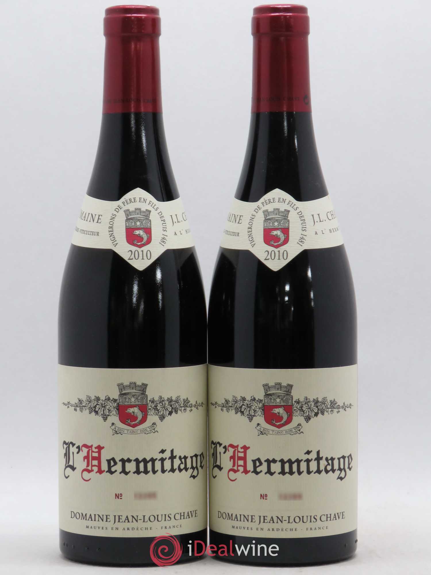 Hermitage Jean-Louis Chave 2010 - Lot de 2 bouteilles - 0