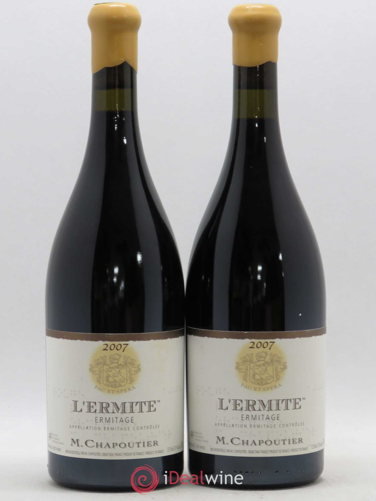 Hermitage Ermitage l'Ermite Chapoutier 2007 - Lot de 2 bouteilles - 0