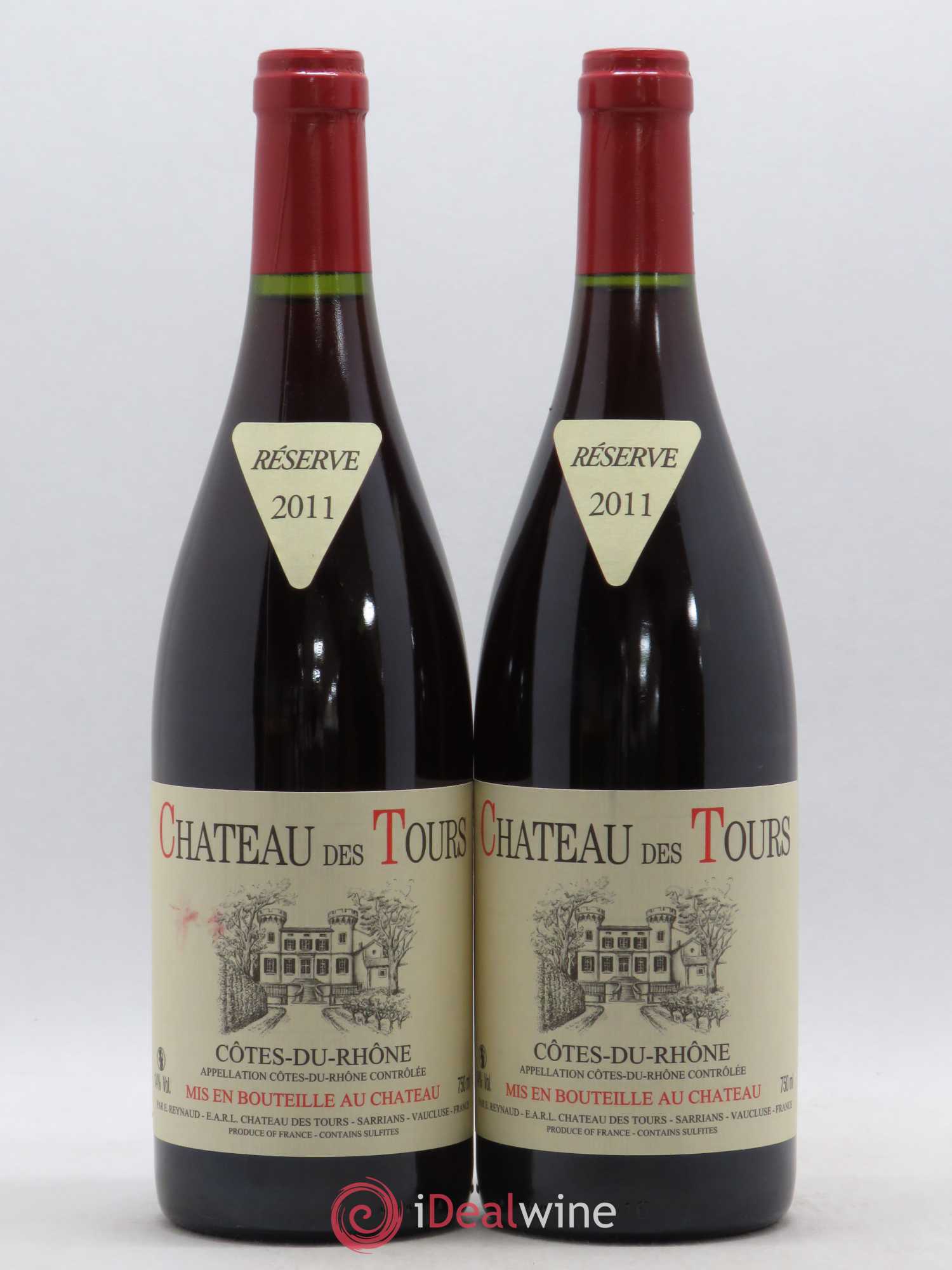 Côtes-du-Rhône Château des Tours Emmanuel Reynaud 2011 - Lot de 2 bouteilles - 0