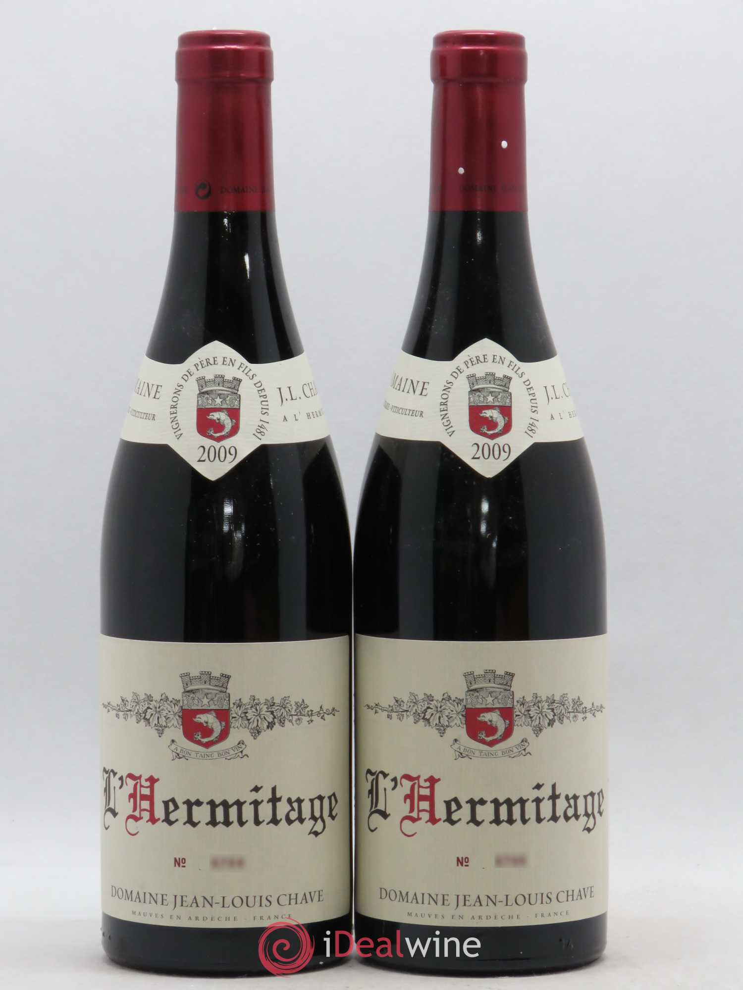 Hermitage Jean-Louis Chave 2009 - Lot de 2 bouteilles - 0