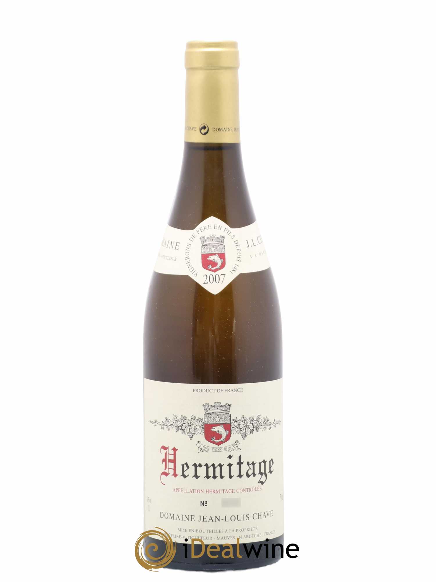 Hermitage Jean-Louis Chave 2007 - Lot de 1 bouteille - 0